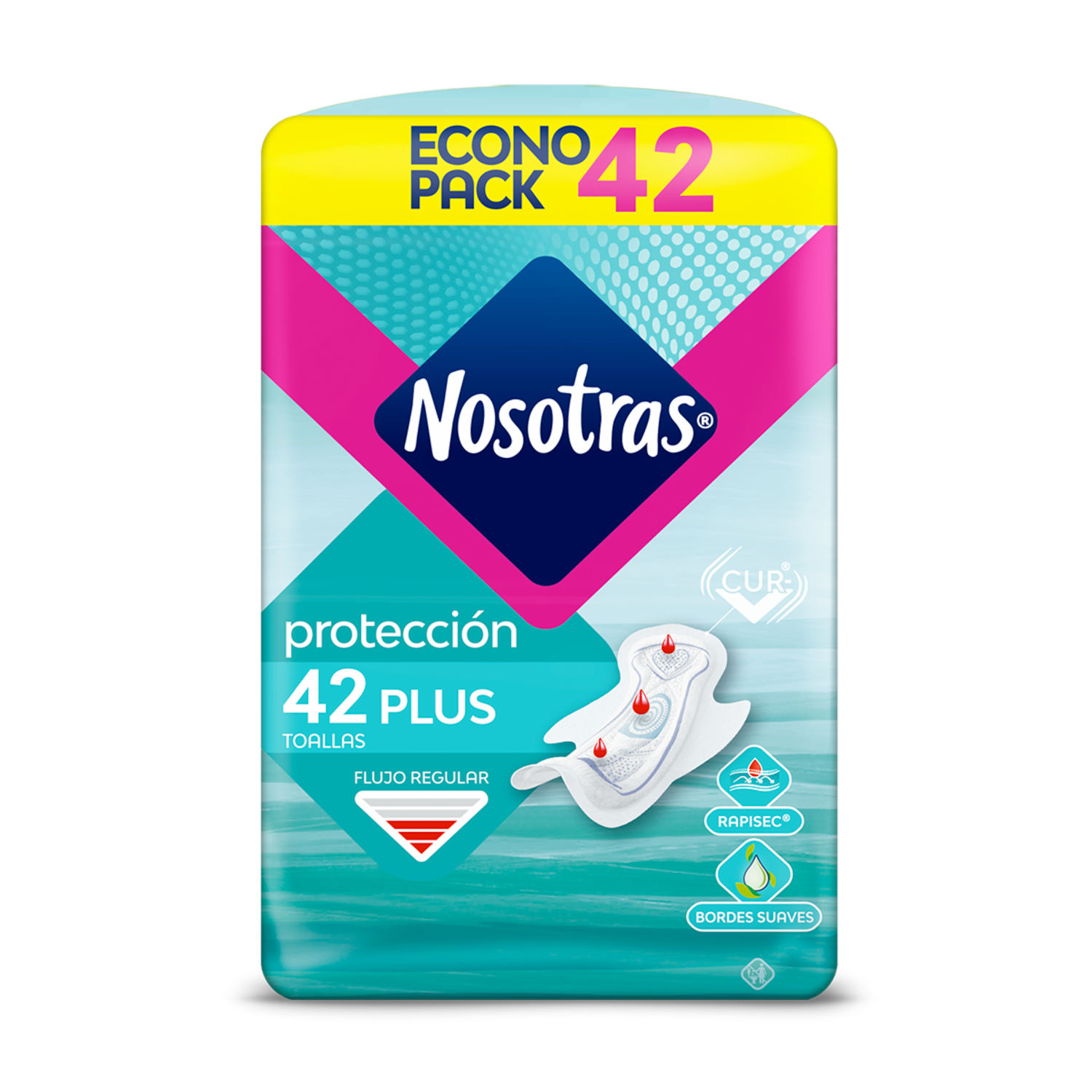 Toallas Íntimas Plus Rapisec NOSOTRAS 42 Unidades