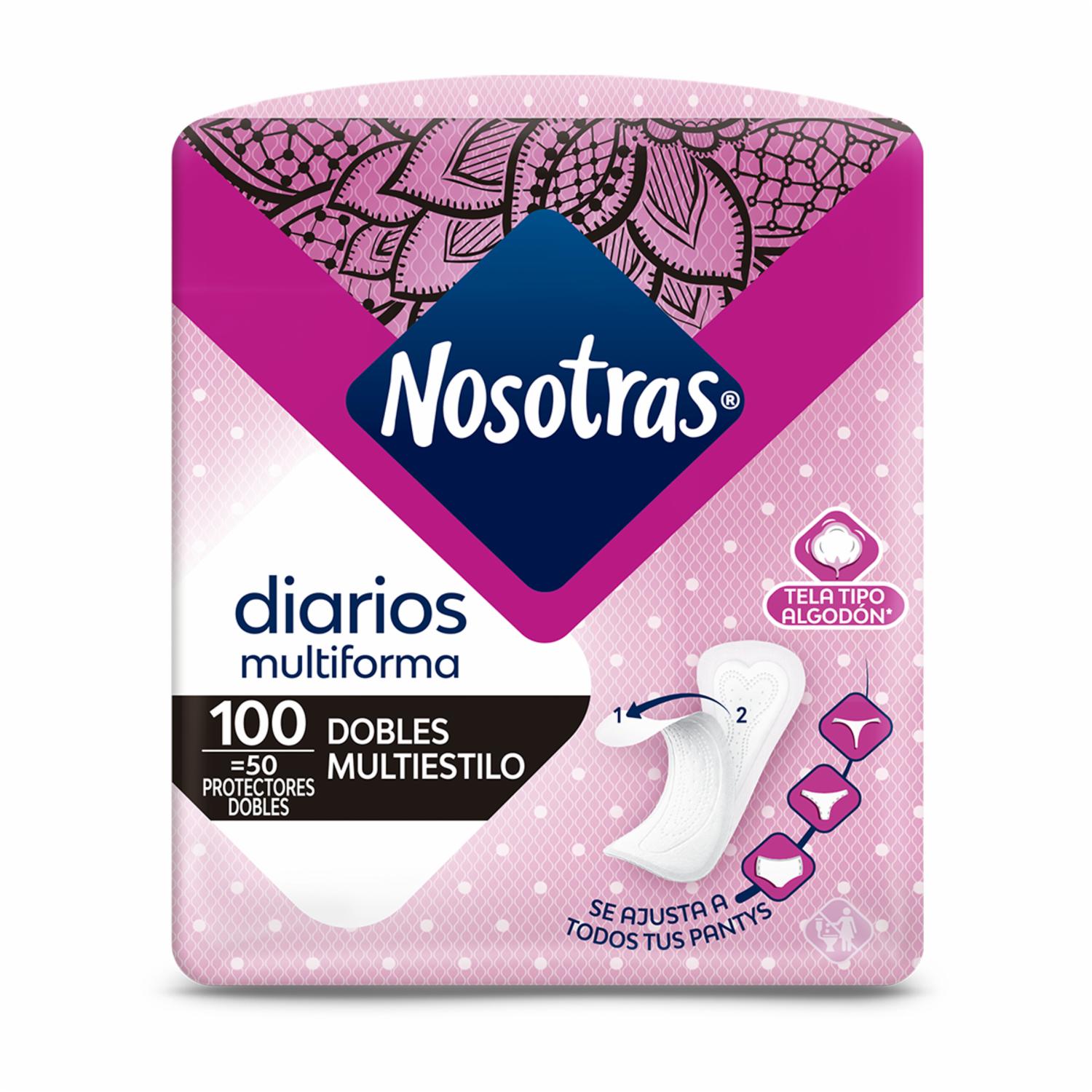 Protectores Íntimos Dobles NOSOTRAS 50 Unidades