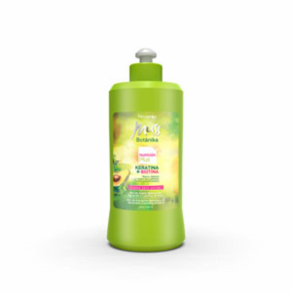 Crema Para Peinar Nutricion Con Keratina Y Biotina MUSS 300 G