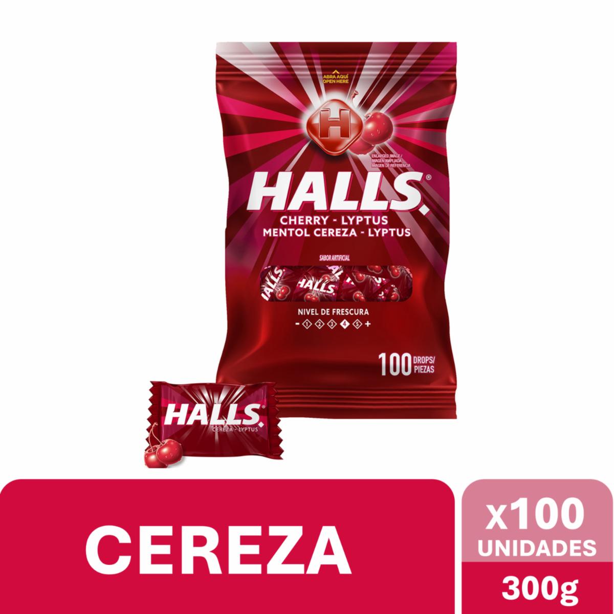 Caramelos Duros Sabor A Cereza HALLS 300 G