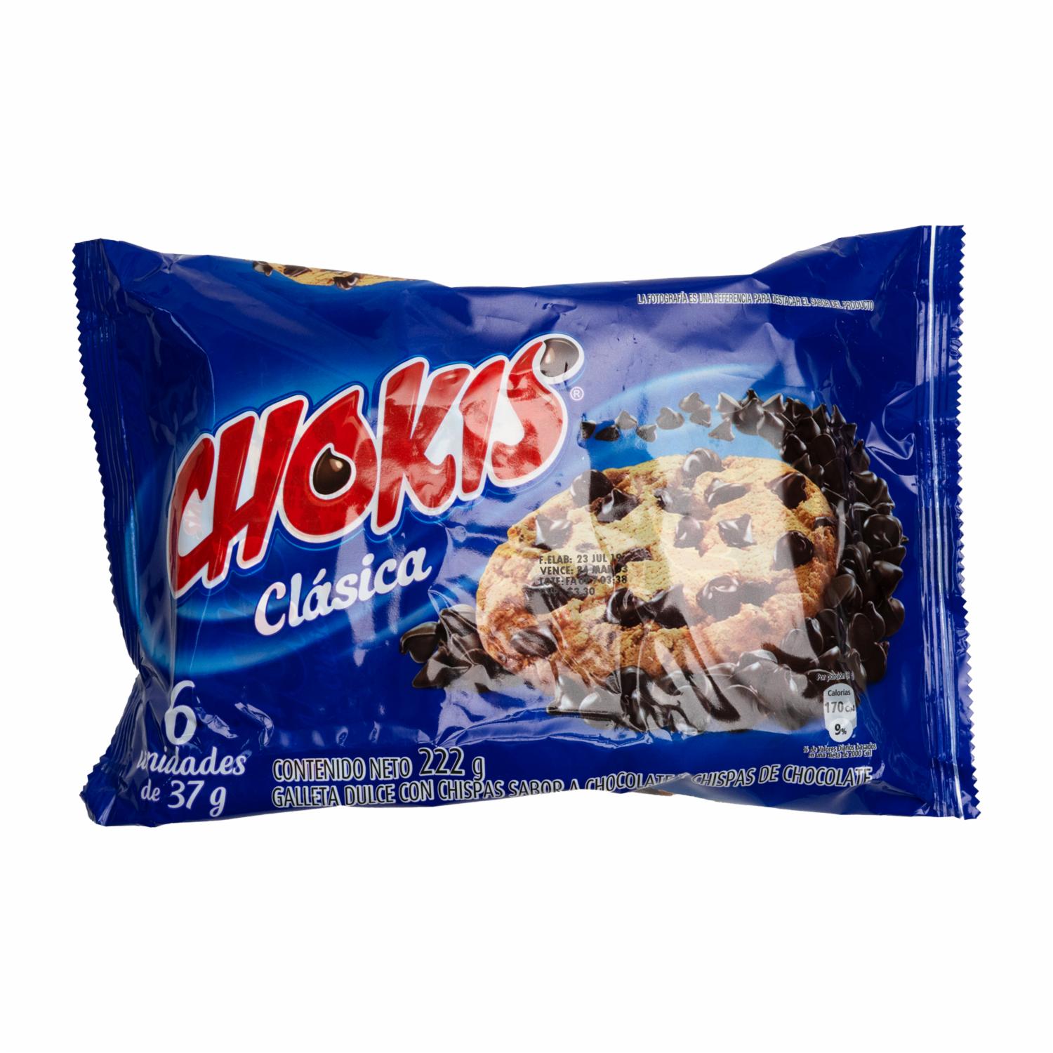 Galletas Clásica Con Chispas De Chocolate CHOKIS 222 G