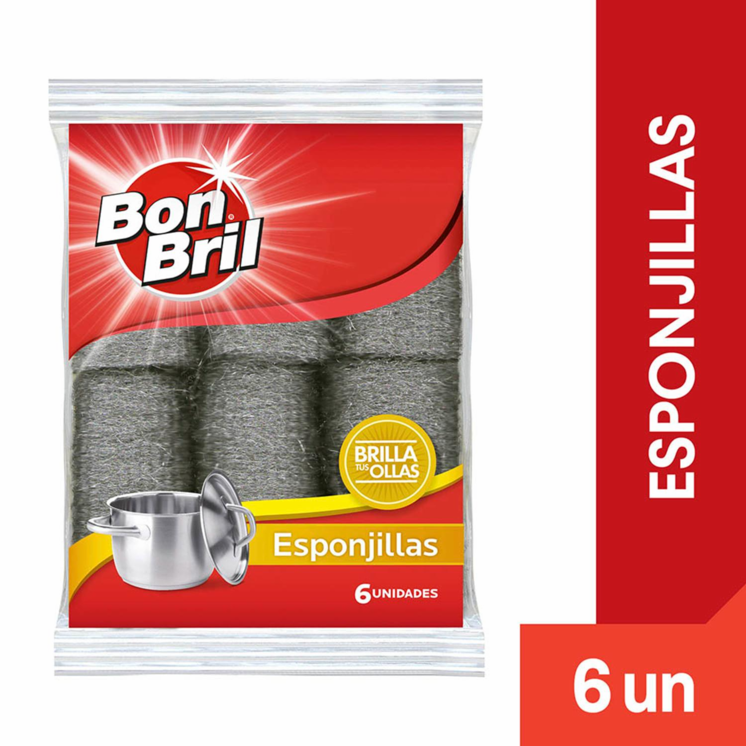 Esponjilla Lava Ollas BON BRIL X6 Uds