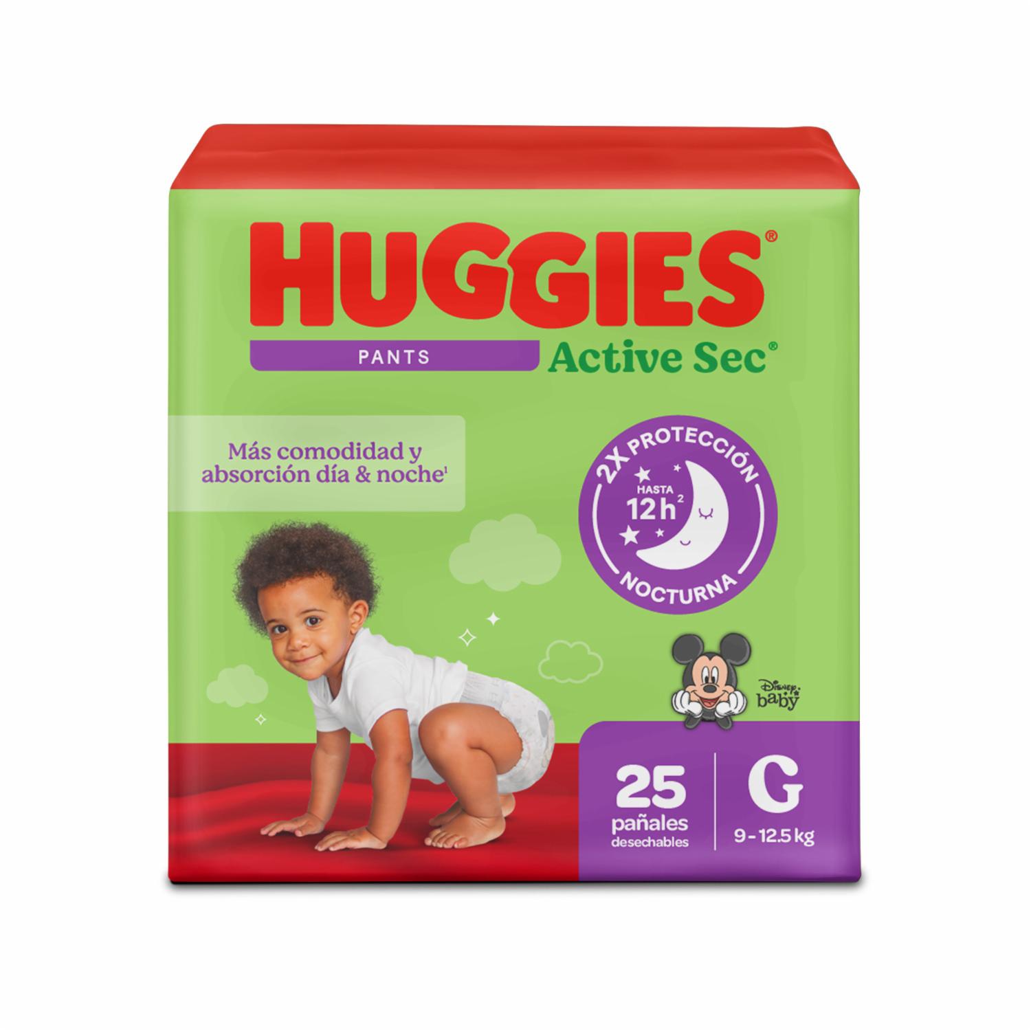 Pañales Desechables Active Sec G Etapa 3 HUGGIES X 25 Uds