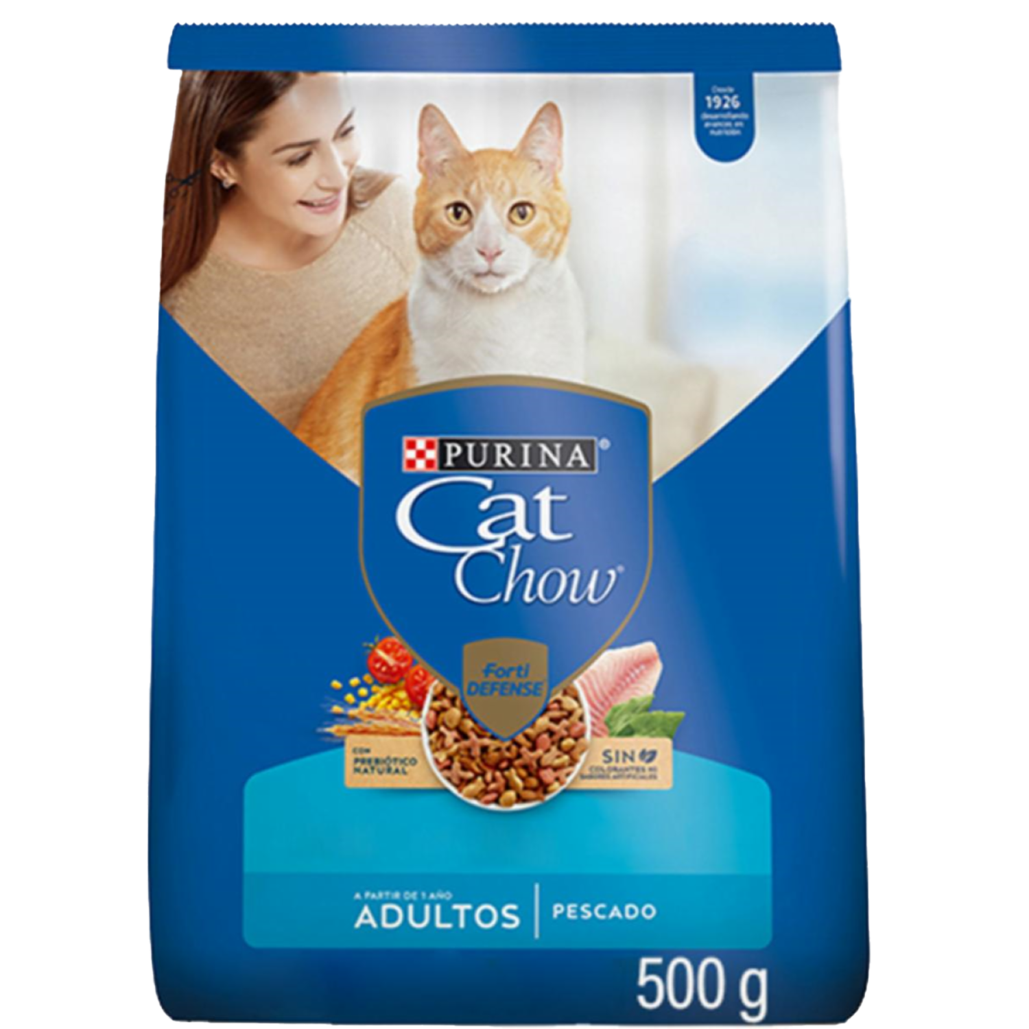 Alimento Para Gatos Adultos Sabor A Pescado PURINA CAT CHOW 500 G