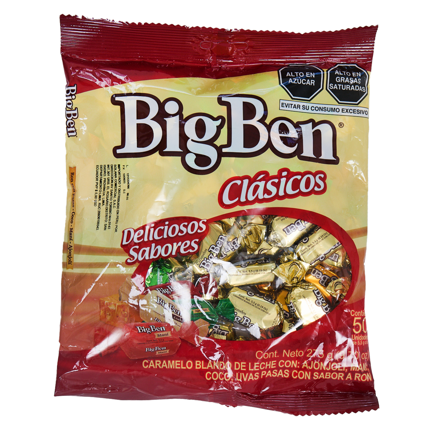 Caramelo Blando BIG BEN 275 g