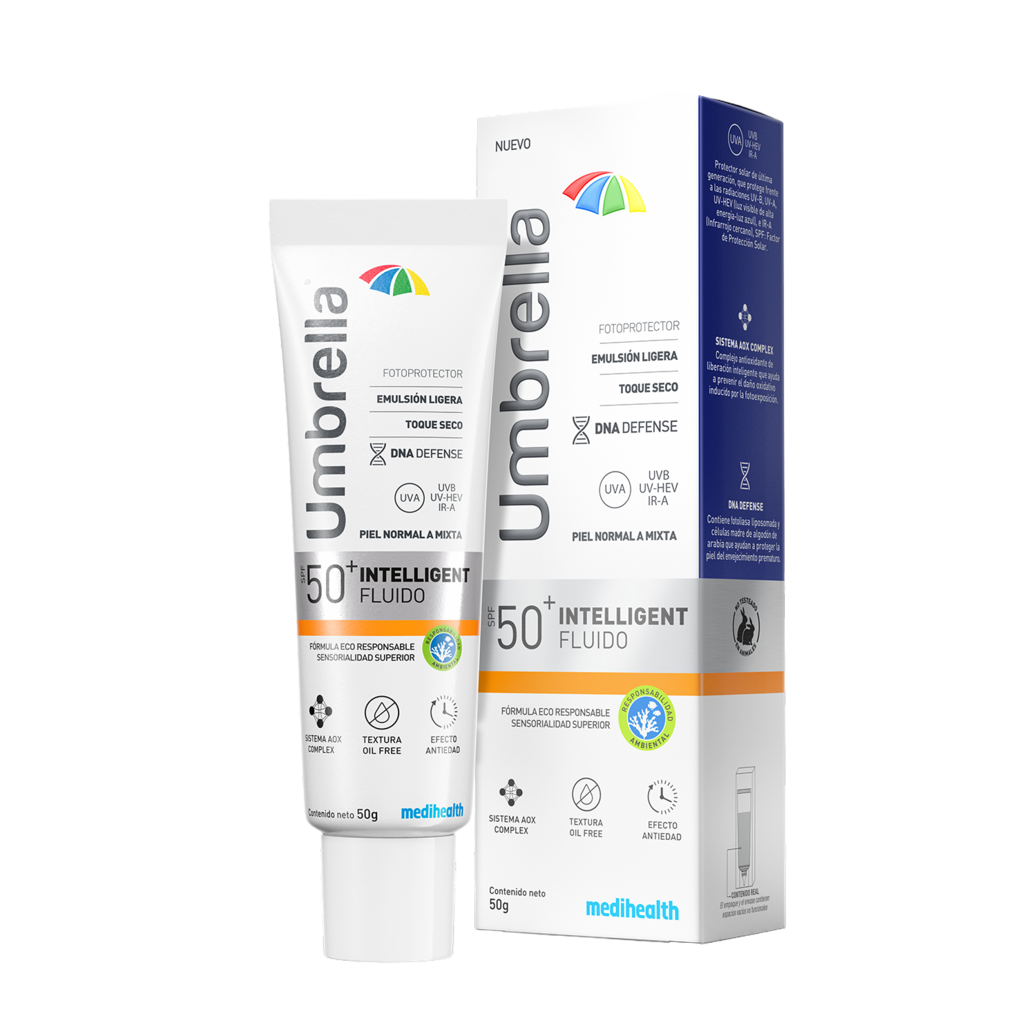 Protector Solar Intelligent Fluido Spf50+ UMBRELLA 50 G