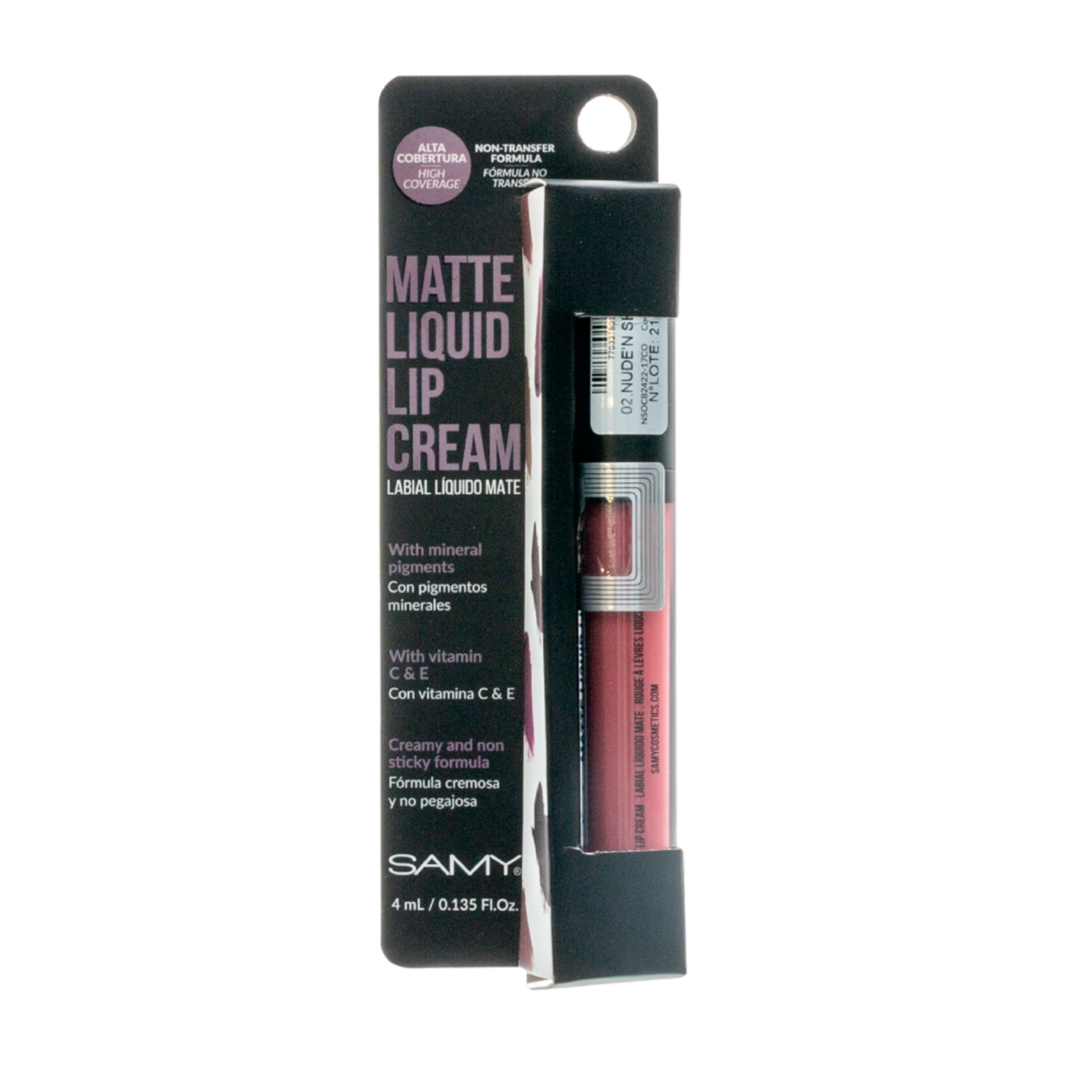 Labial Líquido Mate Nude ‘N Sexy SAMY Unidad