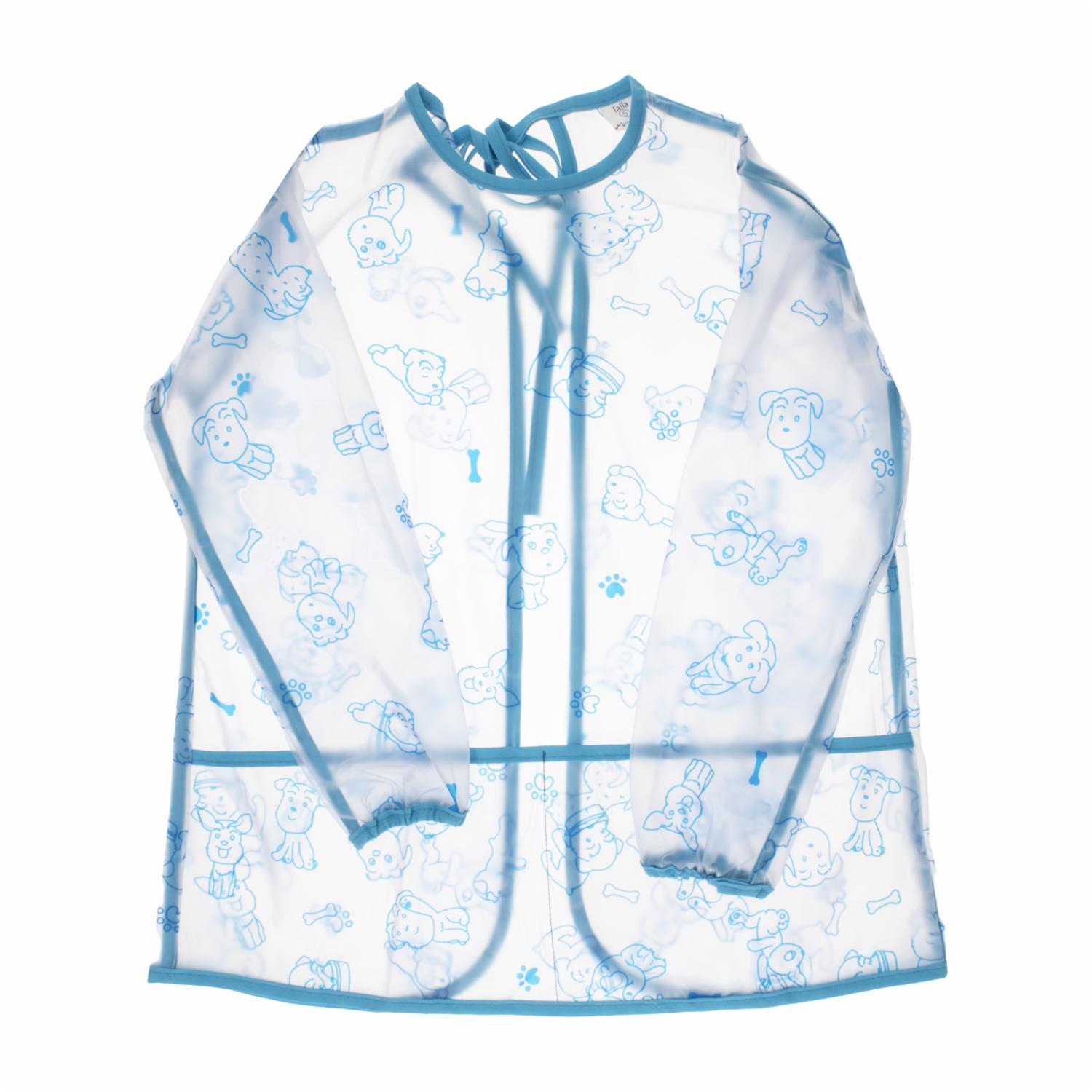 Delantal Escolar Estampado Perros Manga MULTIPROYECTOS Talla 6