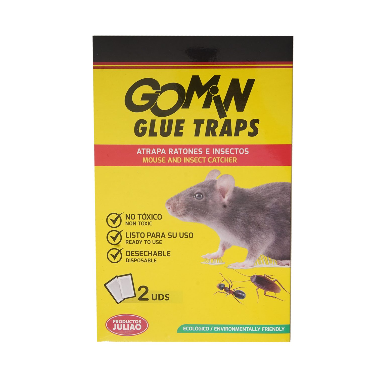 Trampa Engomada Para Ratones E Insectos GOMIN 2 Unidades