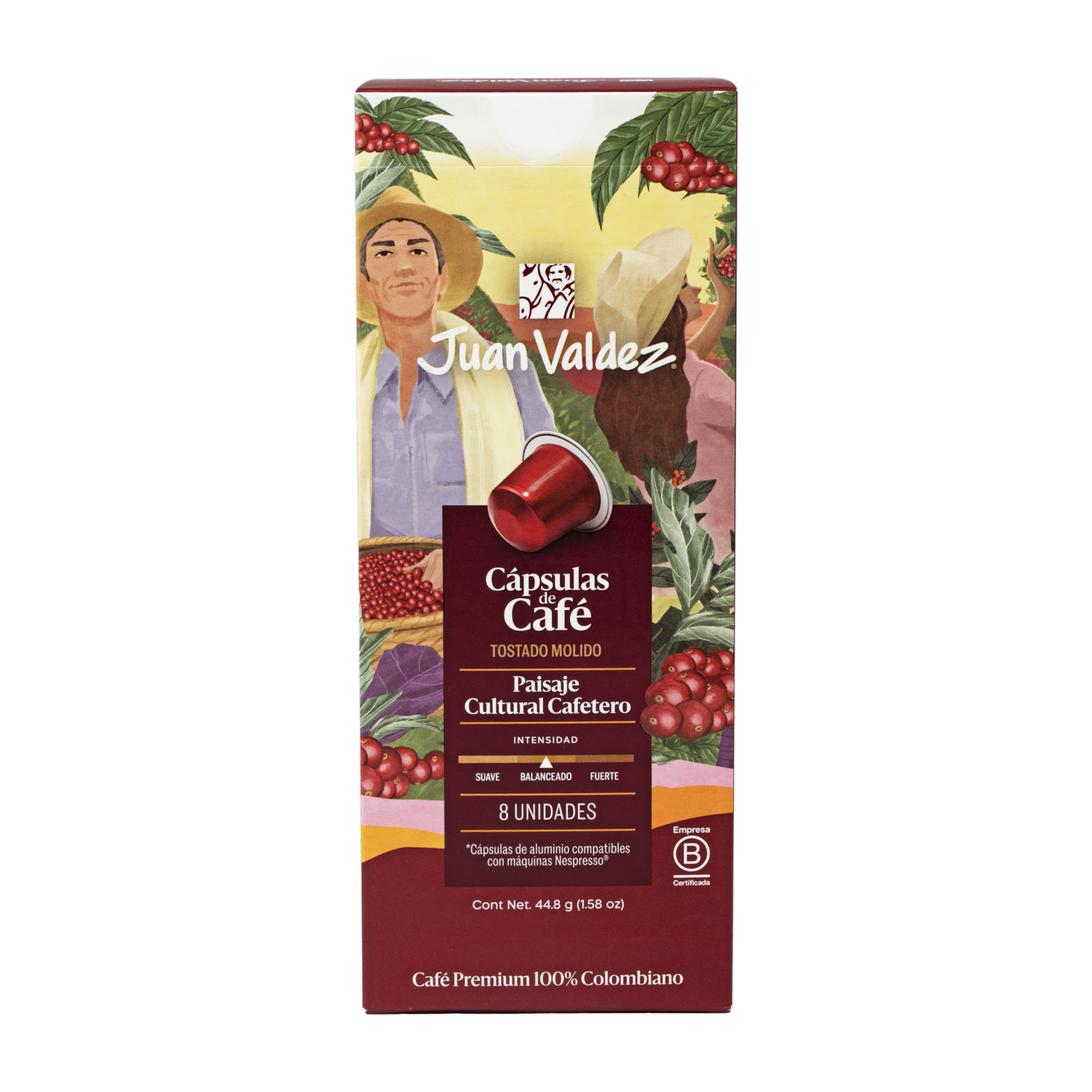 Café En Cápsulas Paisaje JUAN VALDEZ 44.80 G