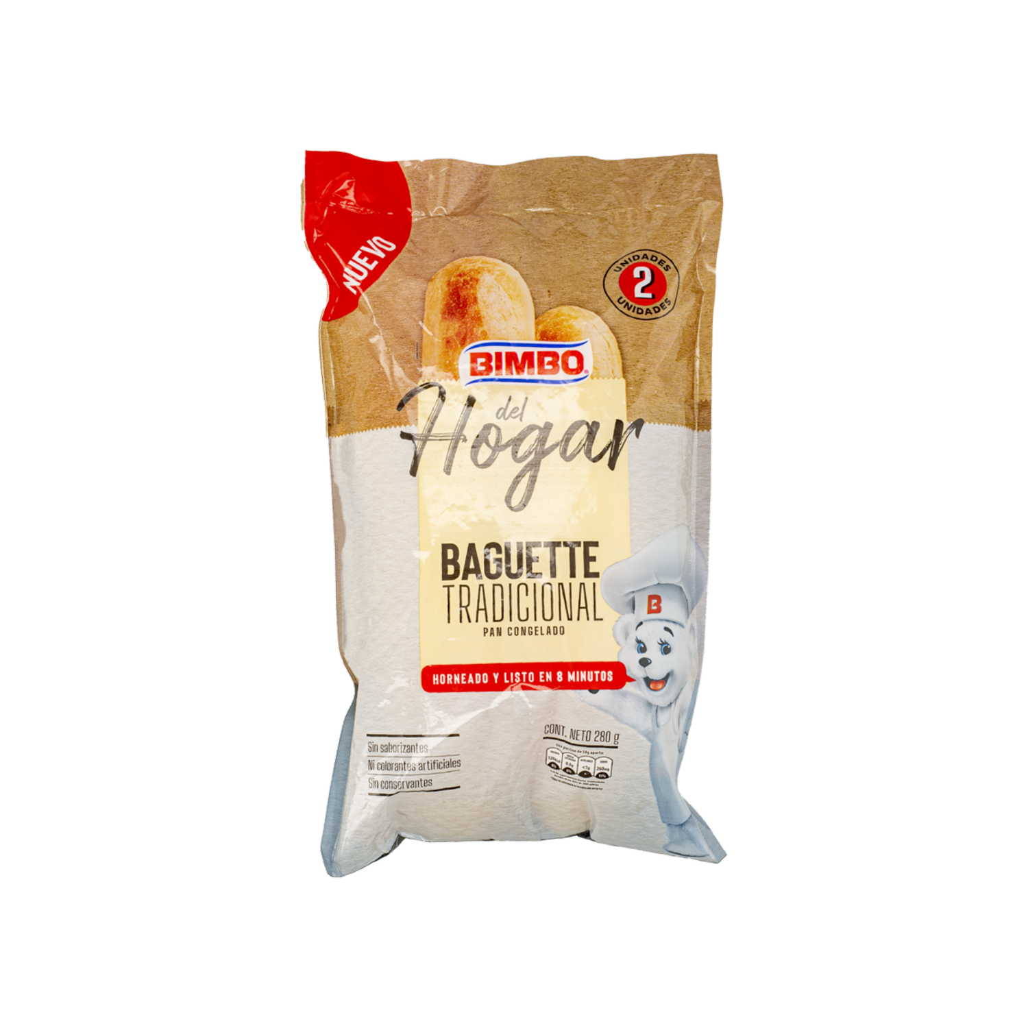 Mini Baguette Tradicional Congelado BIMBO 280 g