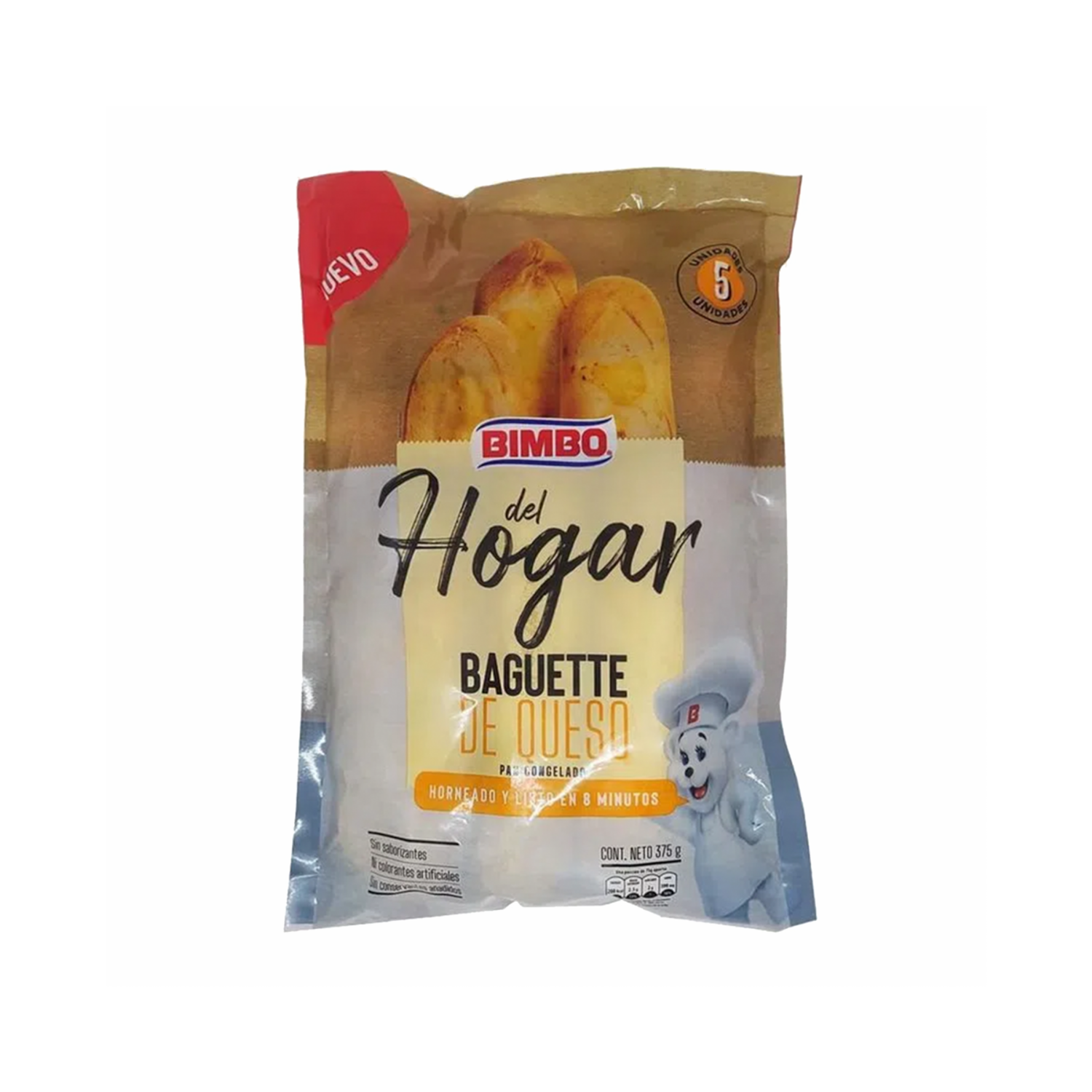 Mini Baguette Queso Congelado BIMBO 375 g