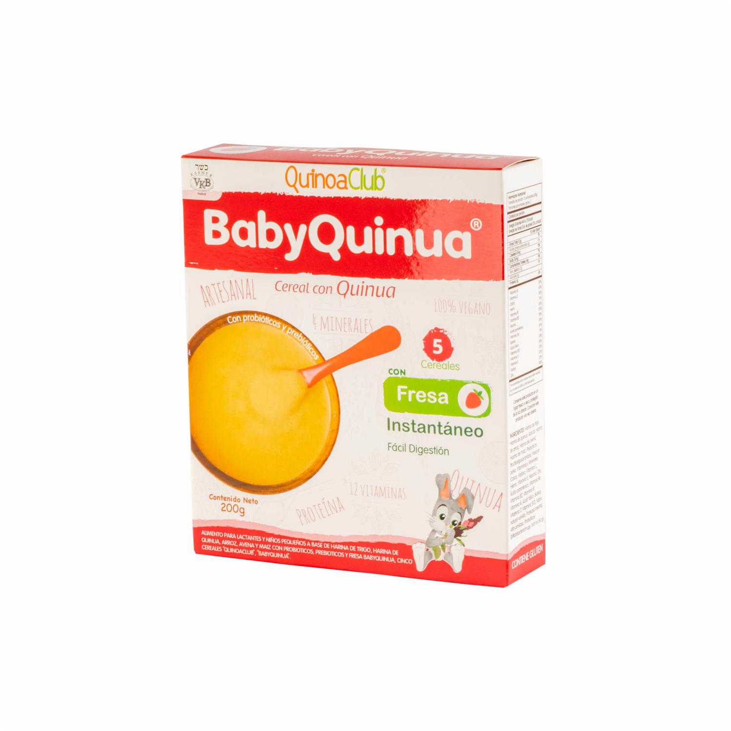 Cereal Infantil Quinoa Club De Fresa BABYQUINUA 200 g