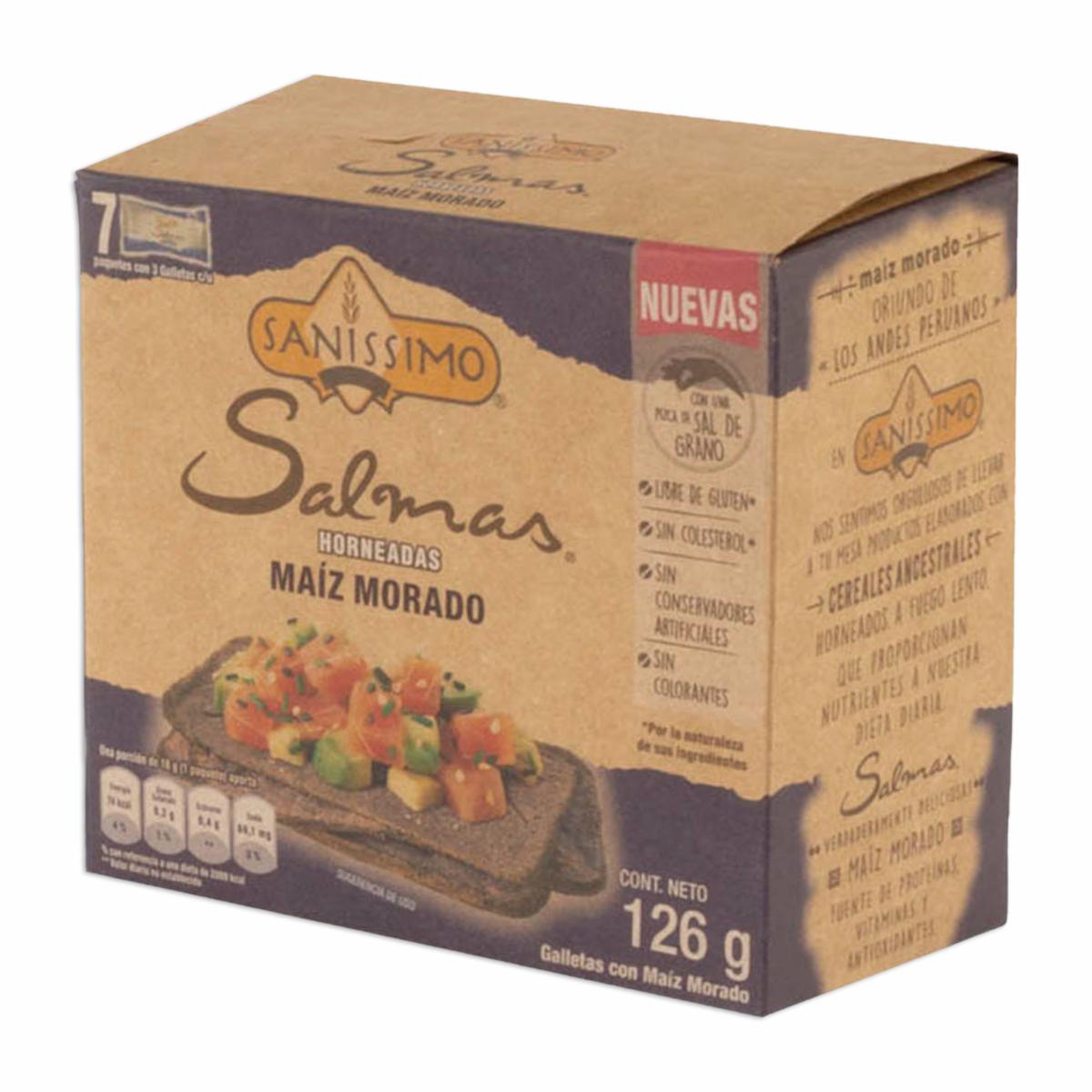 Galletas De Maíz Morado SANNISIMO 126 G