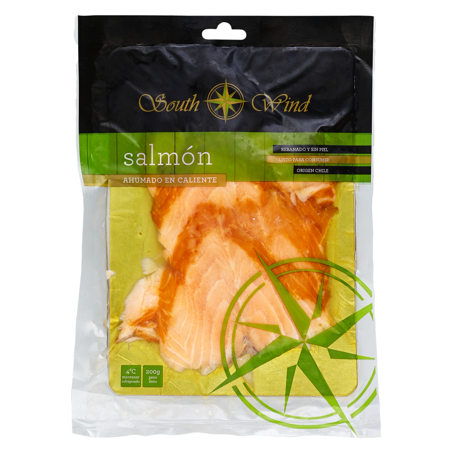 Salmón Ahumado En Caliente SOUTH WIND 200 G