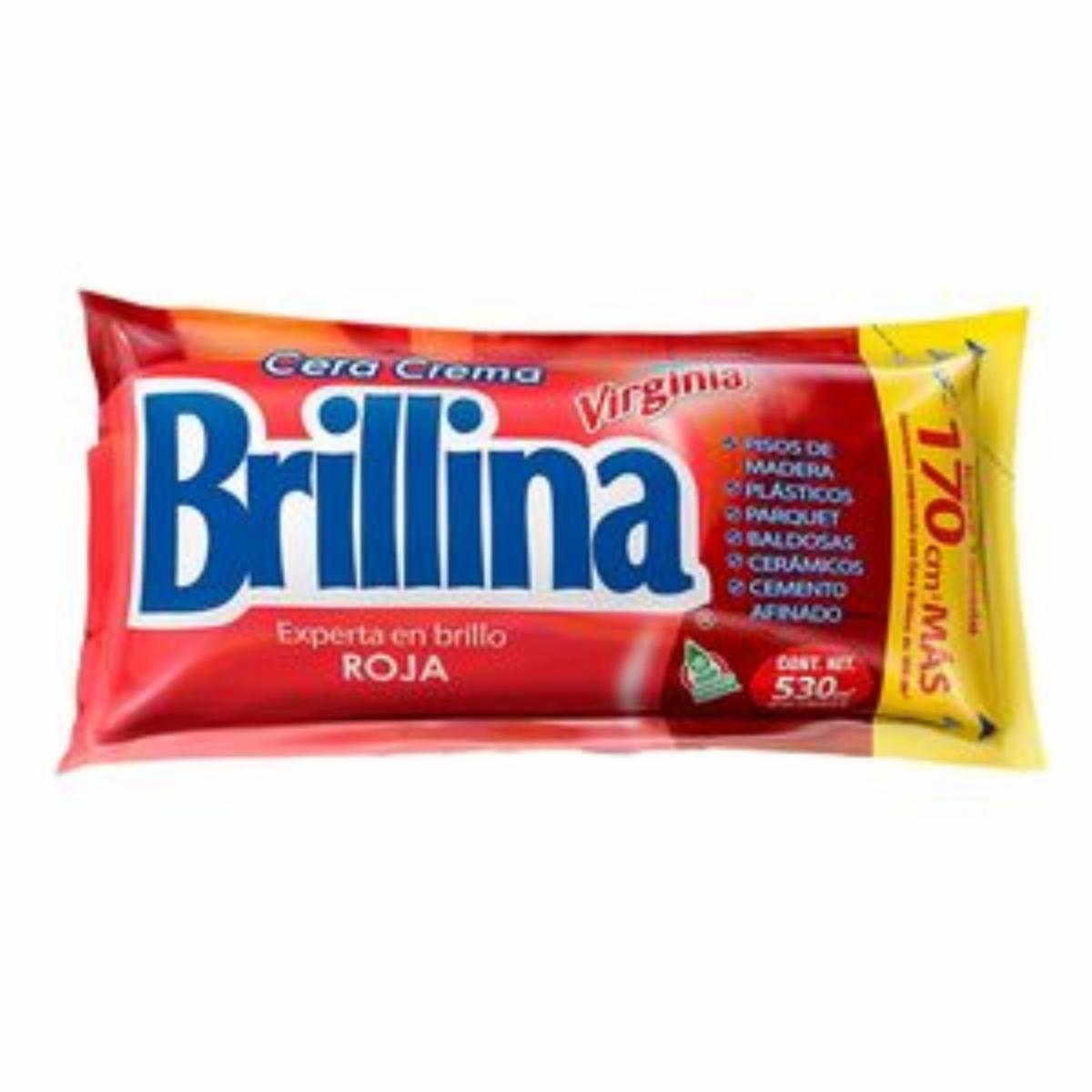 Cera En Crema Roja BRILLINA 530 Ml