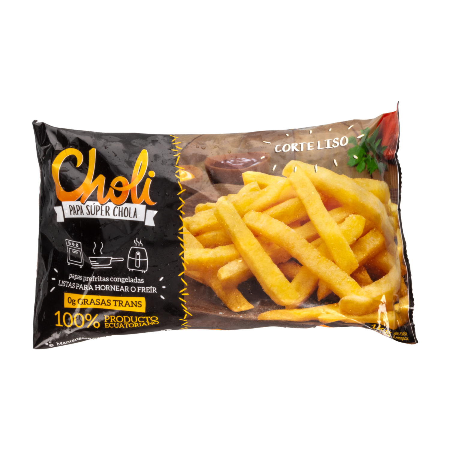 Papas Prefritas Congeladas Corte Recto CHOLI 1 Kg