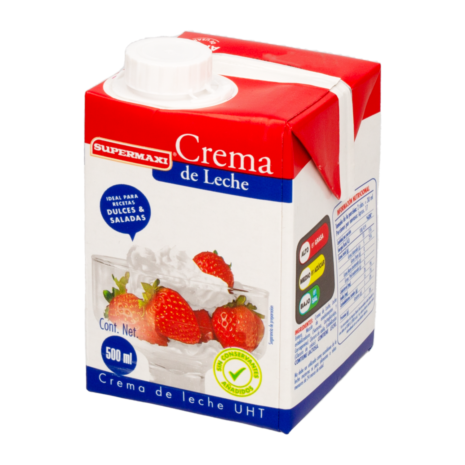 Crema De Leche Tetrapack SUPERMAXI 500 Ml