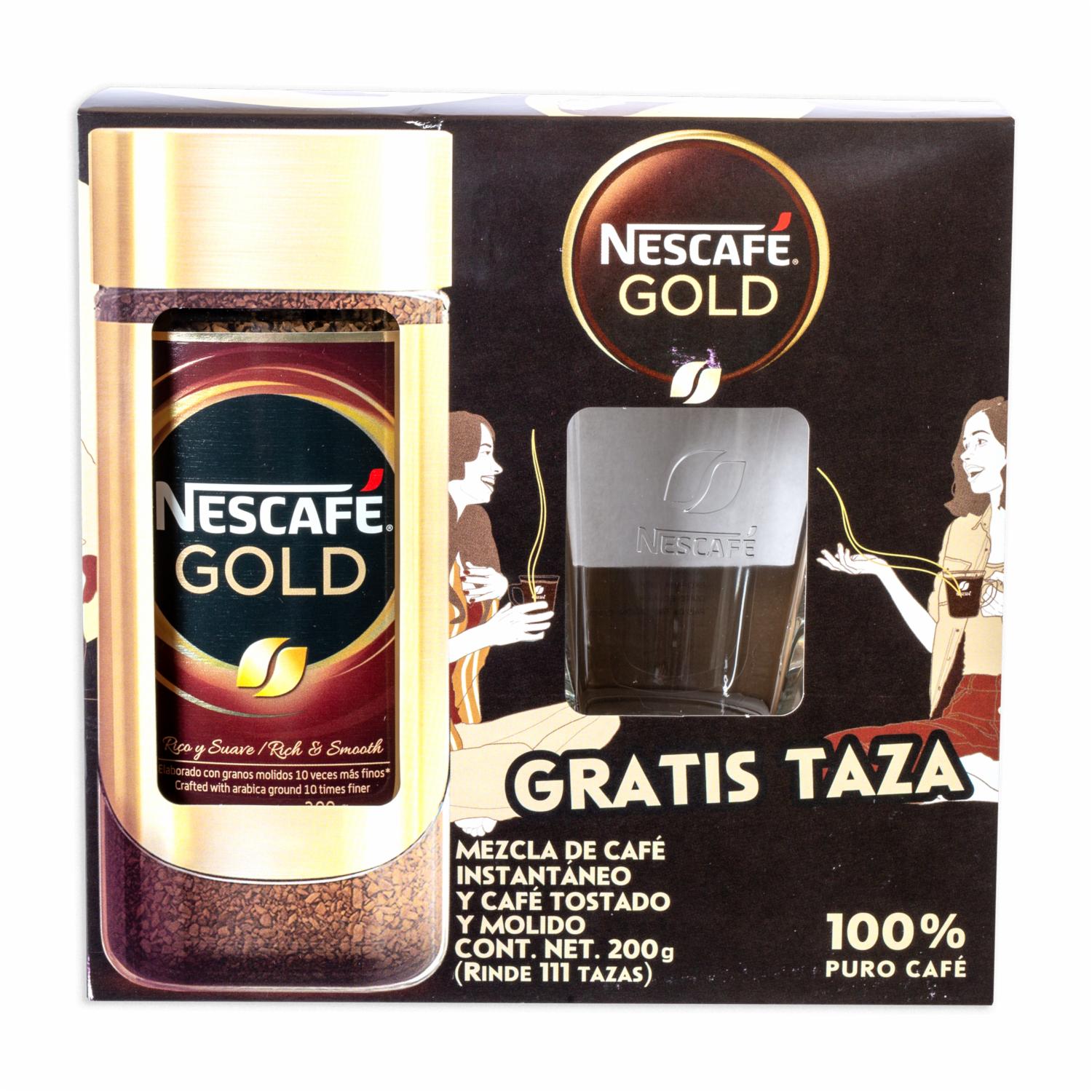 Café Instantáneo Gold 200Gr Con Una Taza Gratis NESCAFÉ 200 G