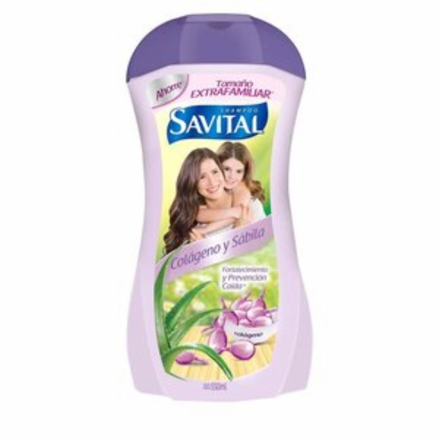 Shampoo De Cabello Con Colágeno SAVITAL 550 Ml