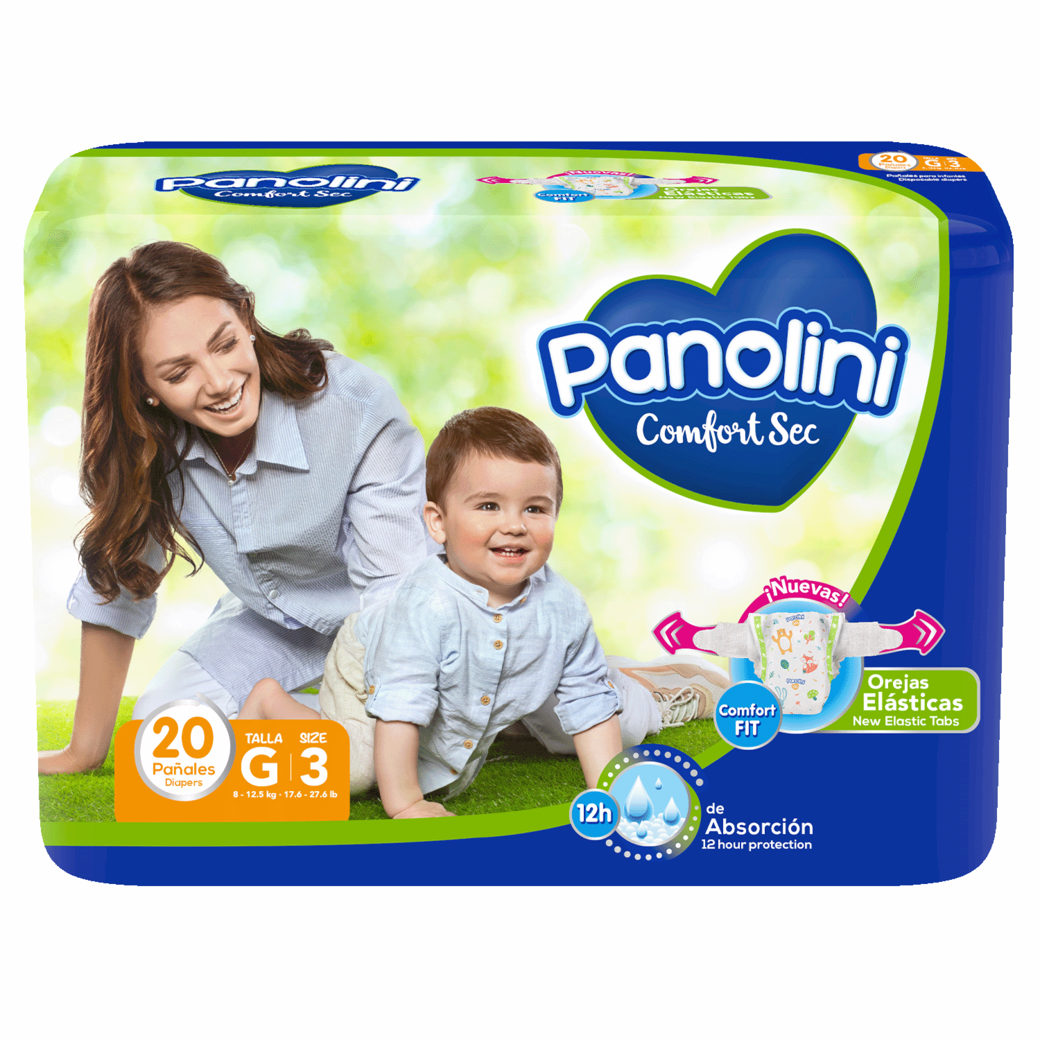 Pañal Comfort Sec Talla G E3 PANOLINI X 20 Uds