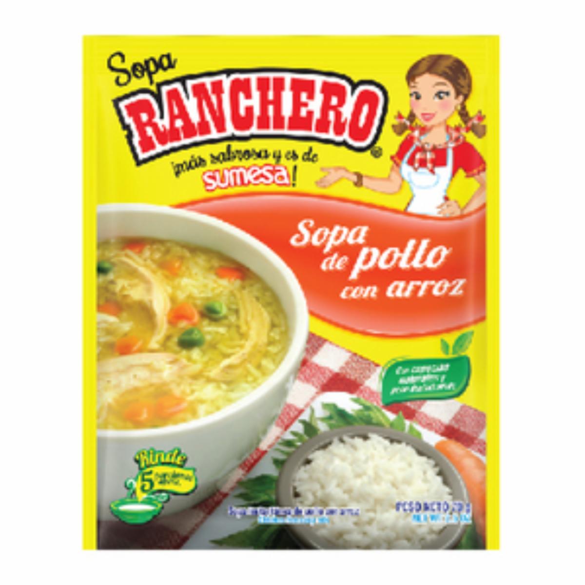 Sopa De Pollo Con Arroz RANCHERO 70 g