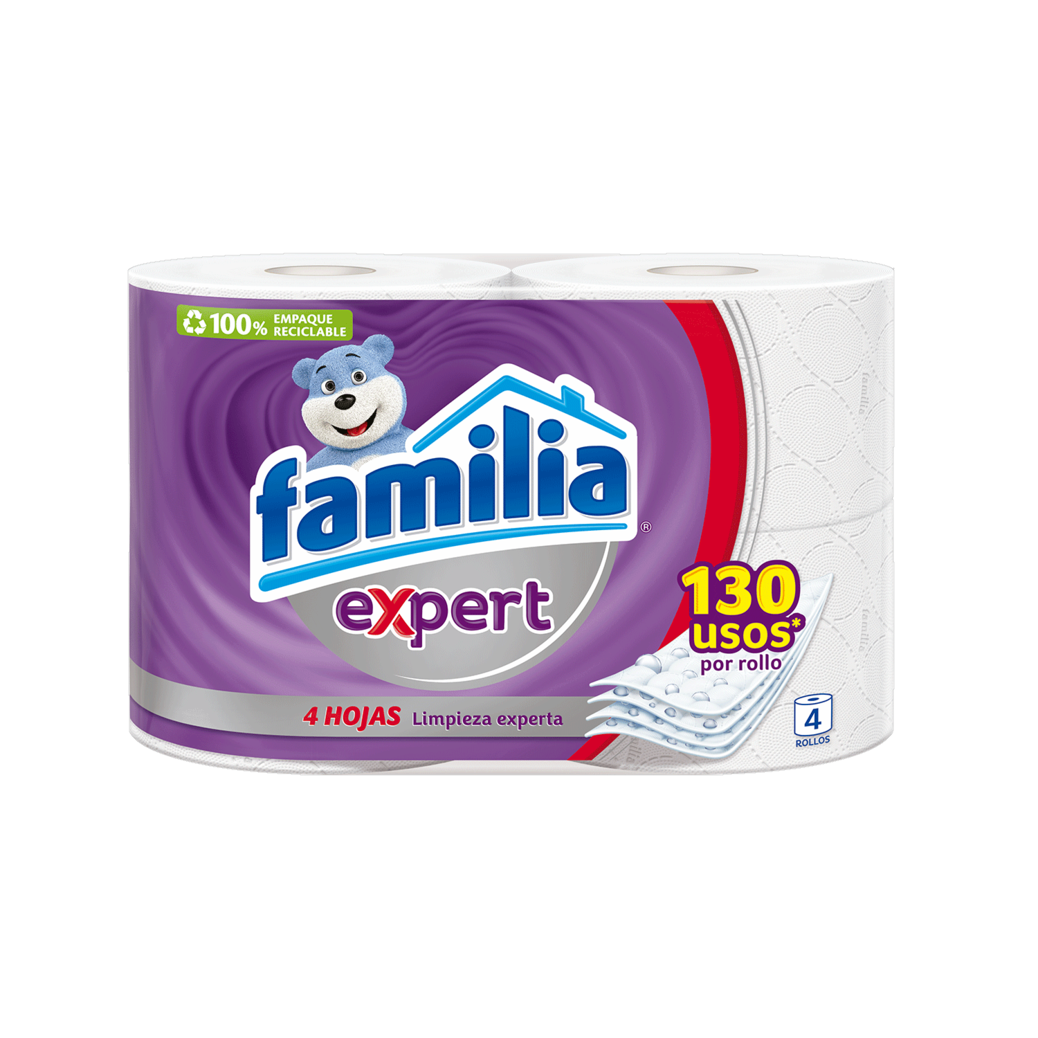 Papel Higiénico Expert FAMILIA 4 Rollos