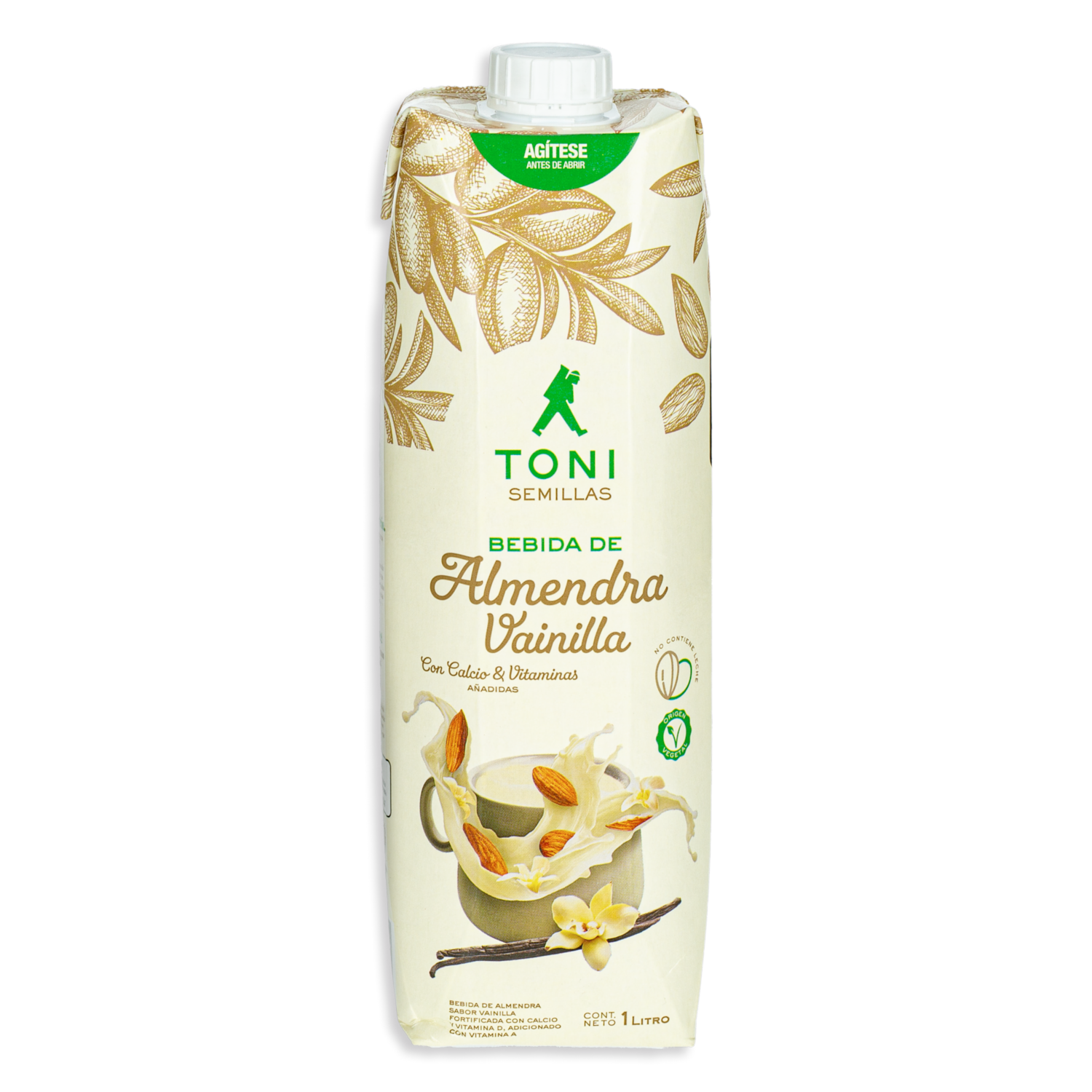 Bebida De Almendra Semillas Sabor A Vainilla TONI 1000Ml
