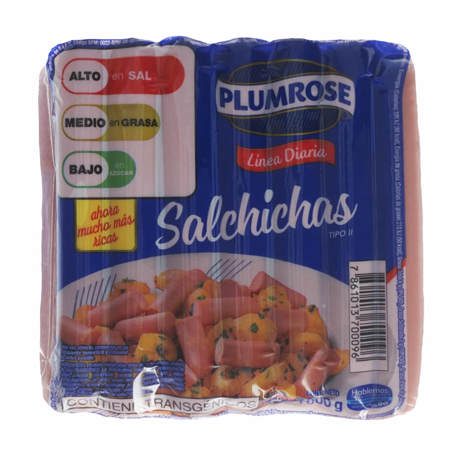 Salchichas Línea Diaria PLUMROSE 1000 G