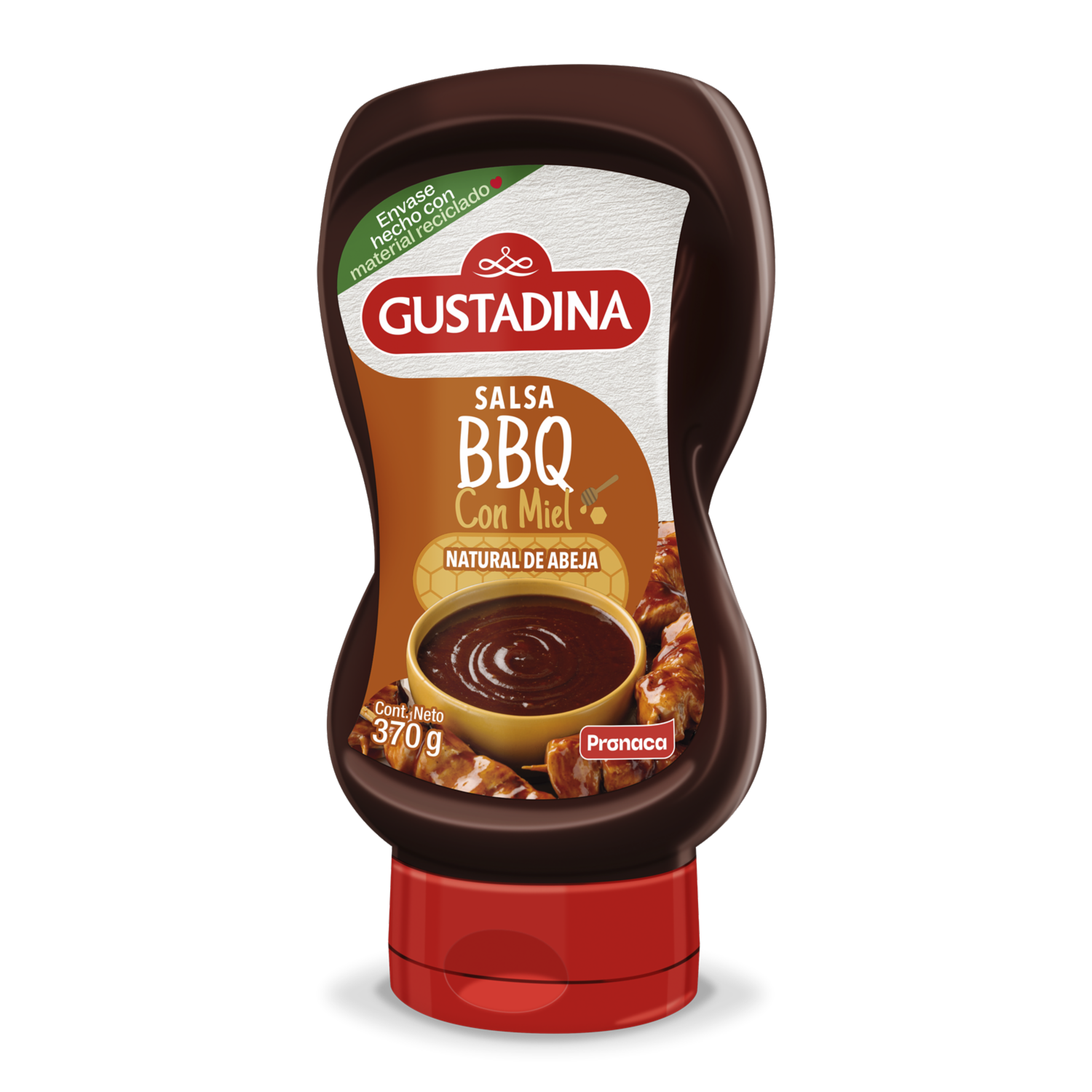 Salsa Bbq Con Miel GUSTADINA 370 G
