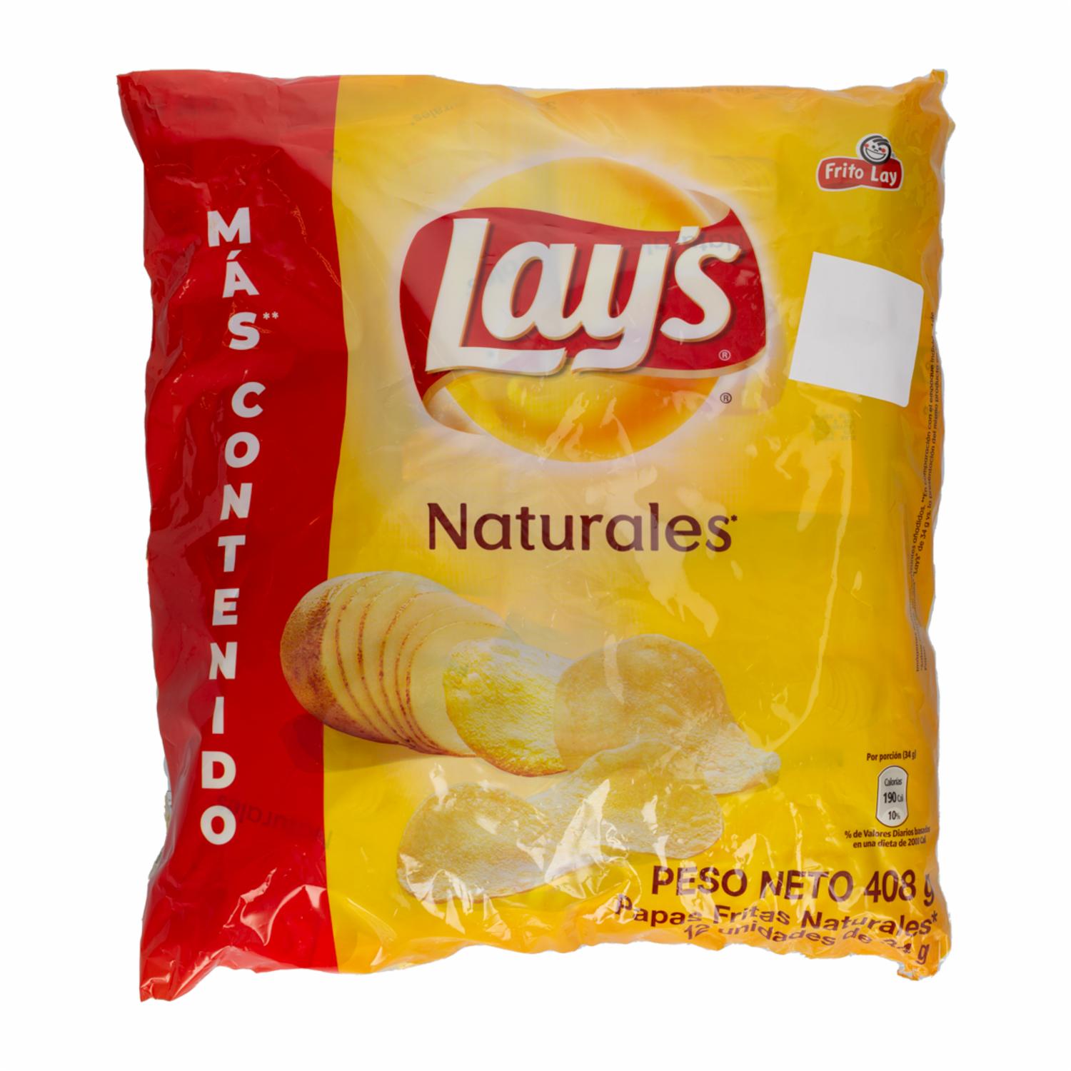 Papas Fritas Sabor Natural LAY’S 408 g