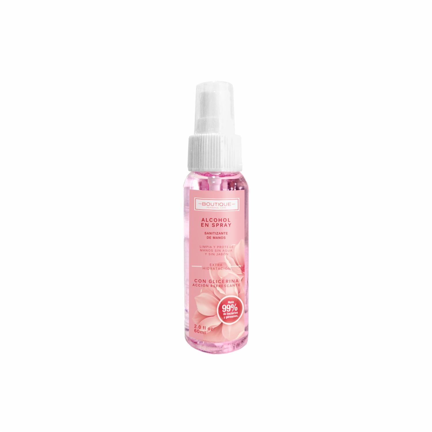 Alcohol Sanitizante Refrescante Con Glicerina BOUTIQUE 60 Ml