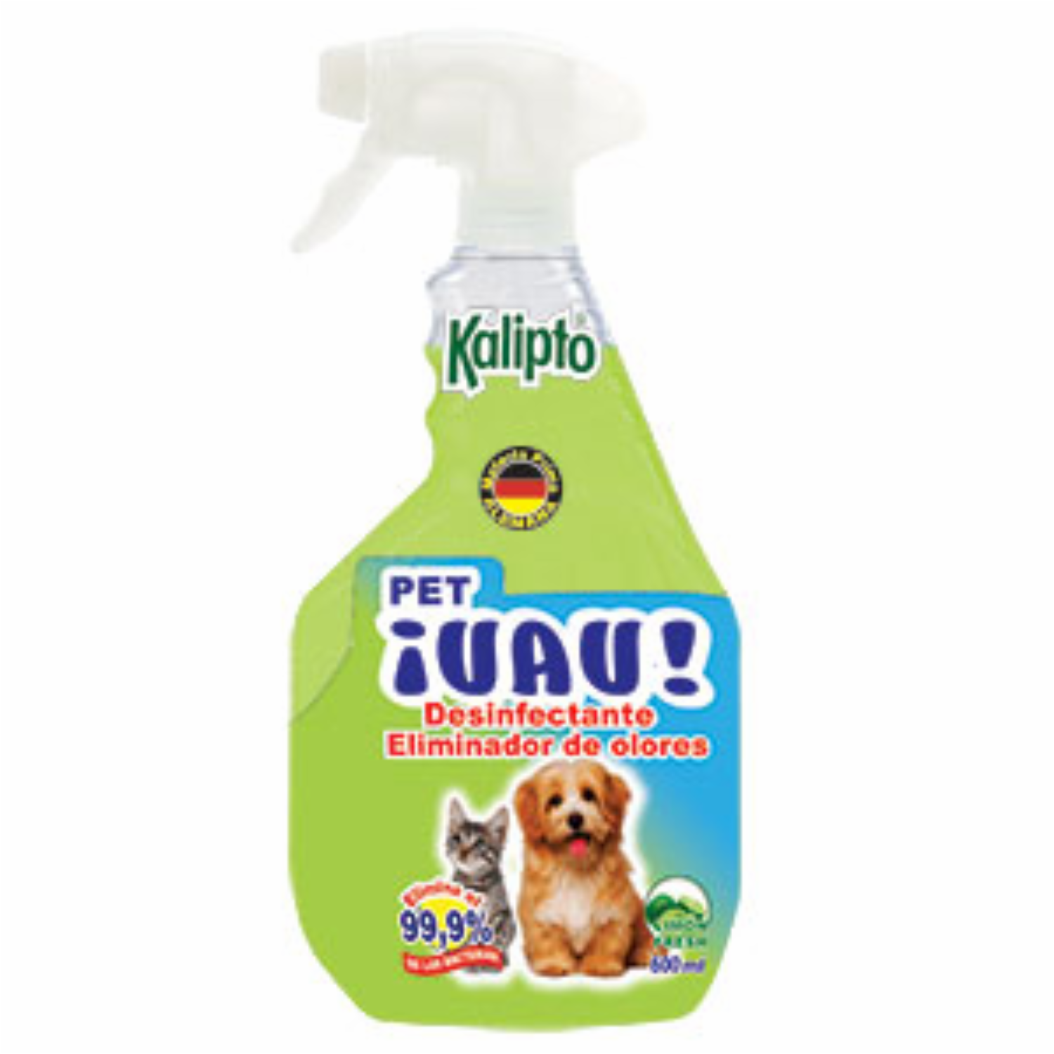 Desinfectante Eliminador De Olores Pet KALIPTO 600 Ml