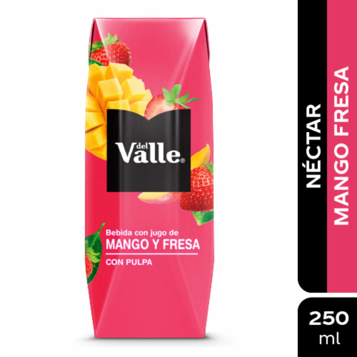 Jugo Néctar De Mango Y Fresa DEL VALLE 250 Ml