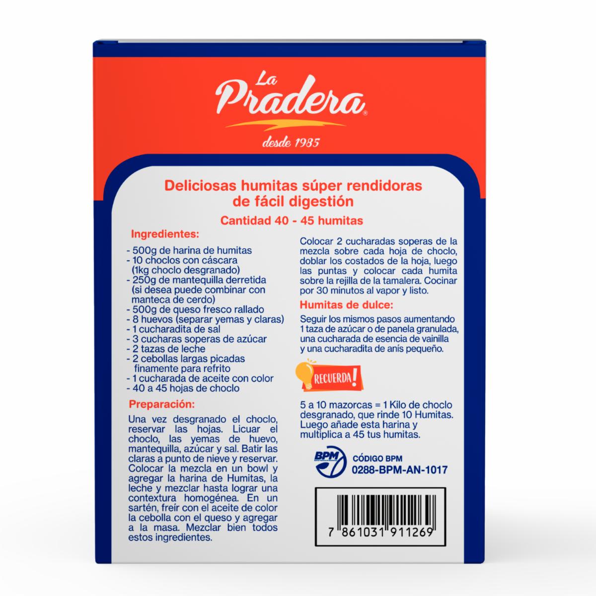Harina De Maíz Para Humitas LA PRADERA 500 G - Imagen 5