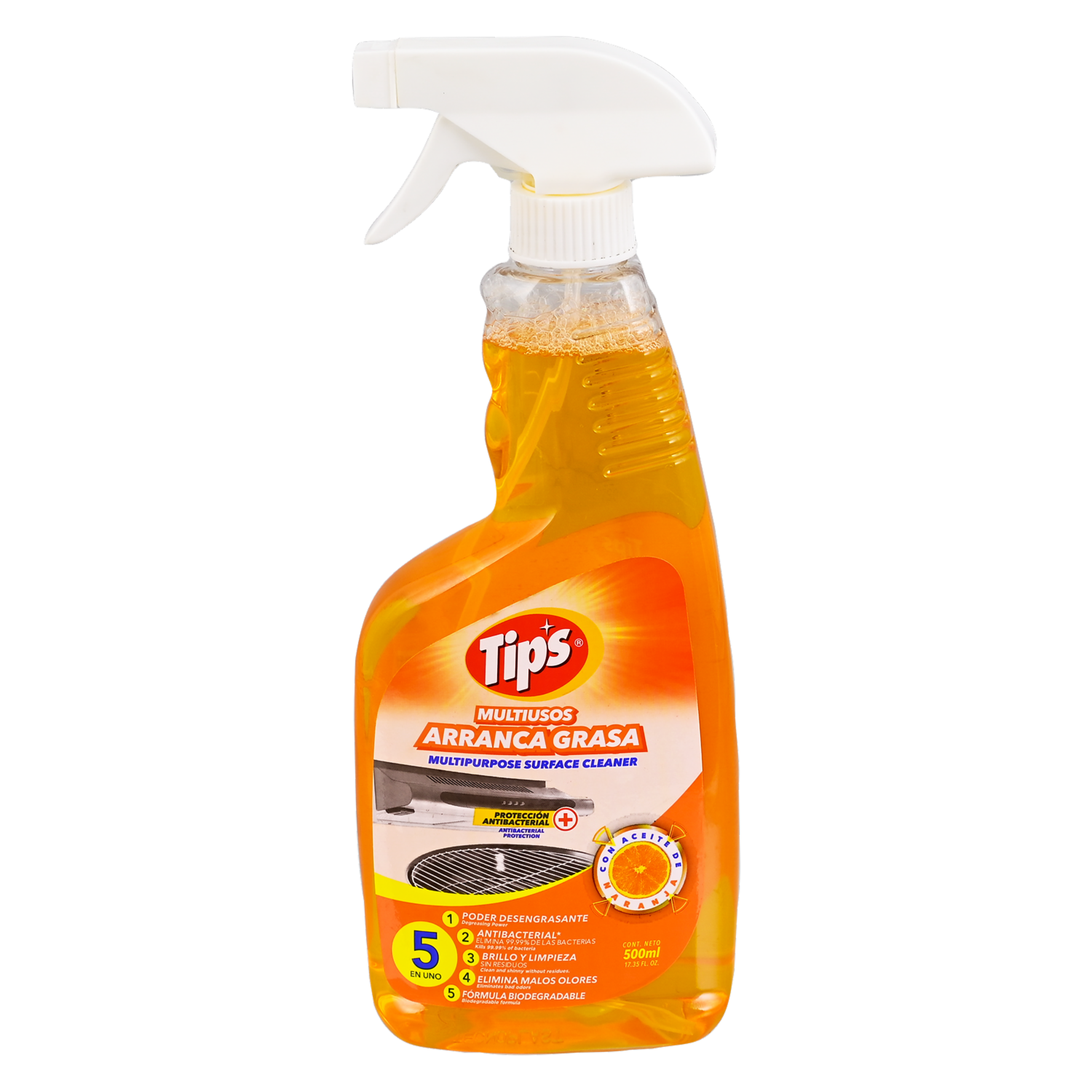 Desengrasante Multiusos De Naranja TIPS 500 Ml