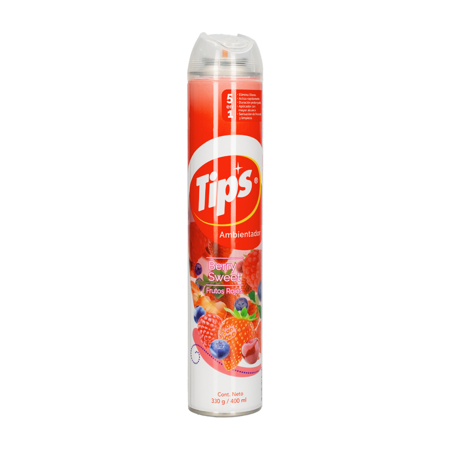 Ambientador En Aerosol Aroma Berry Sweet TIPS 400 Ml