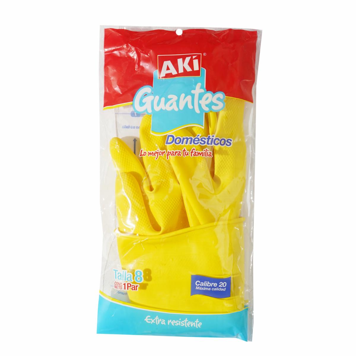 Guante Color Amarillo AKÍ N° 8