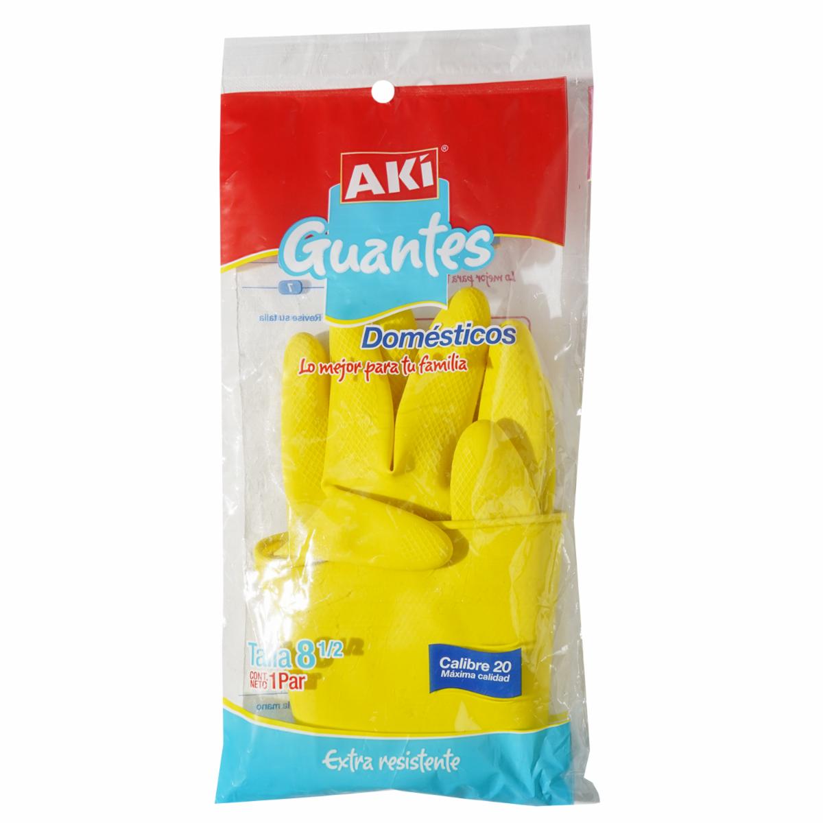 Guante Color Amarillo AKÍ N° 8