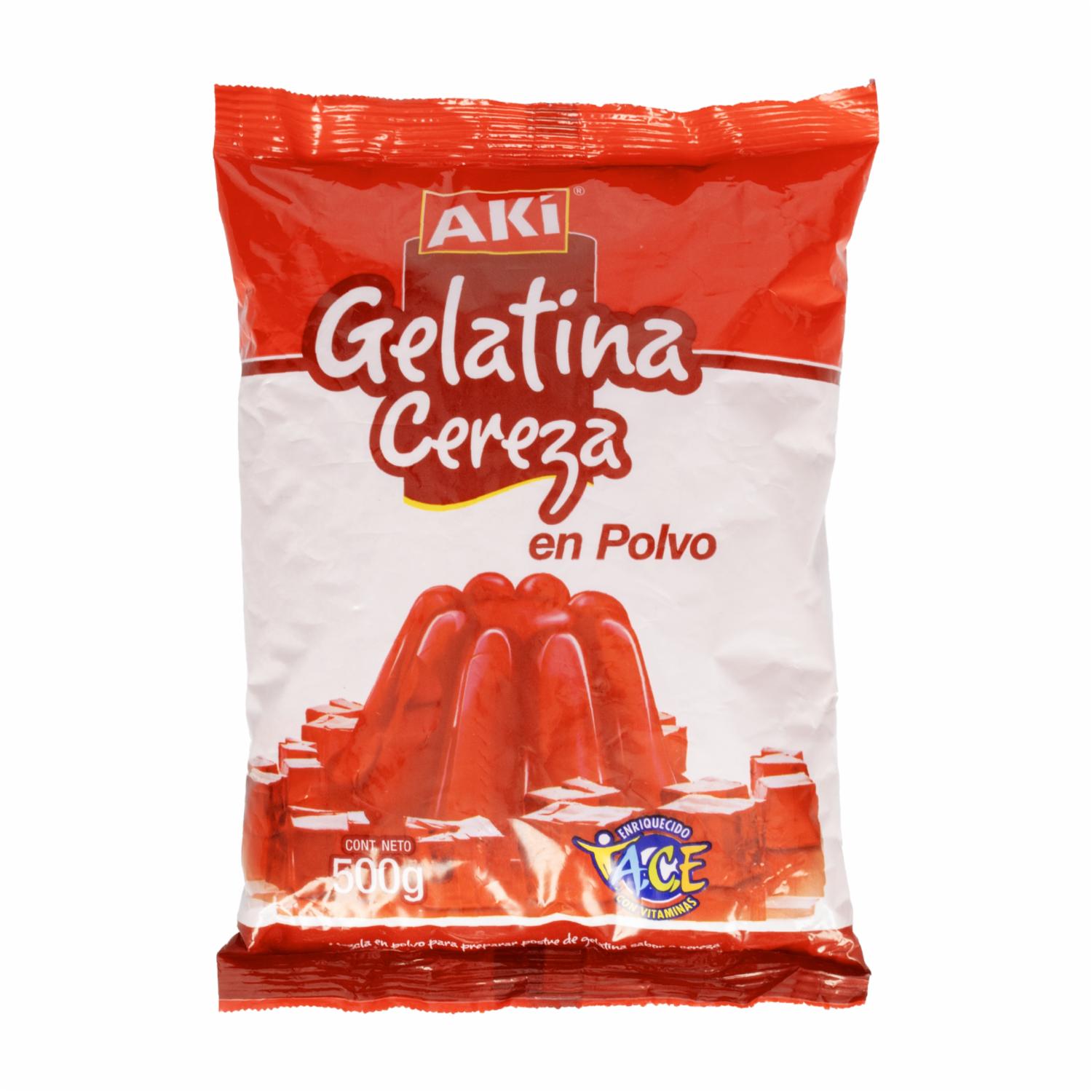 Gelatina De Cereza AKÍ 500 G