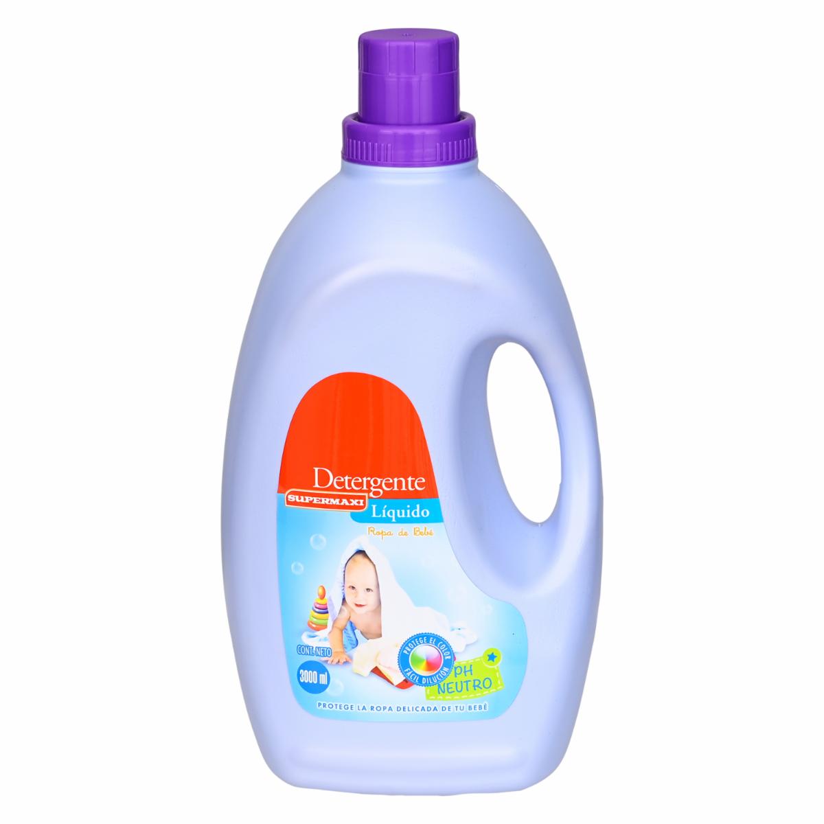 Detergente Ropa Bebé Líquido SUPERMAXI 3000 Ml