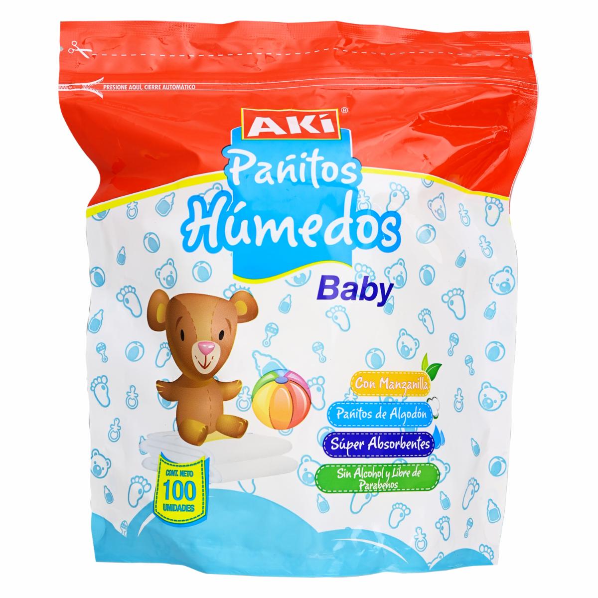 Pañitos Húmedos Doy Pack AKÍ X 100 Uds