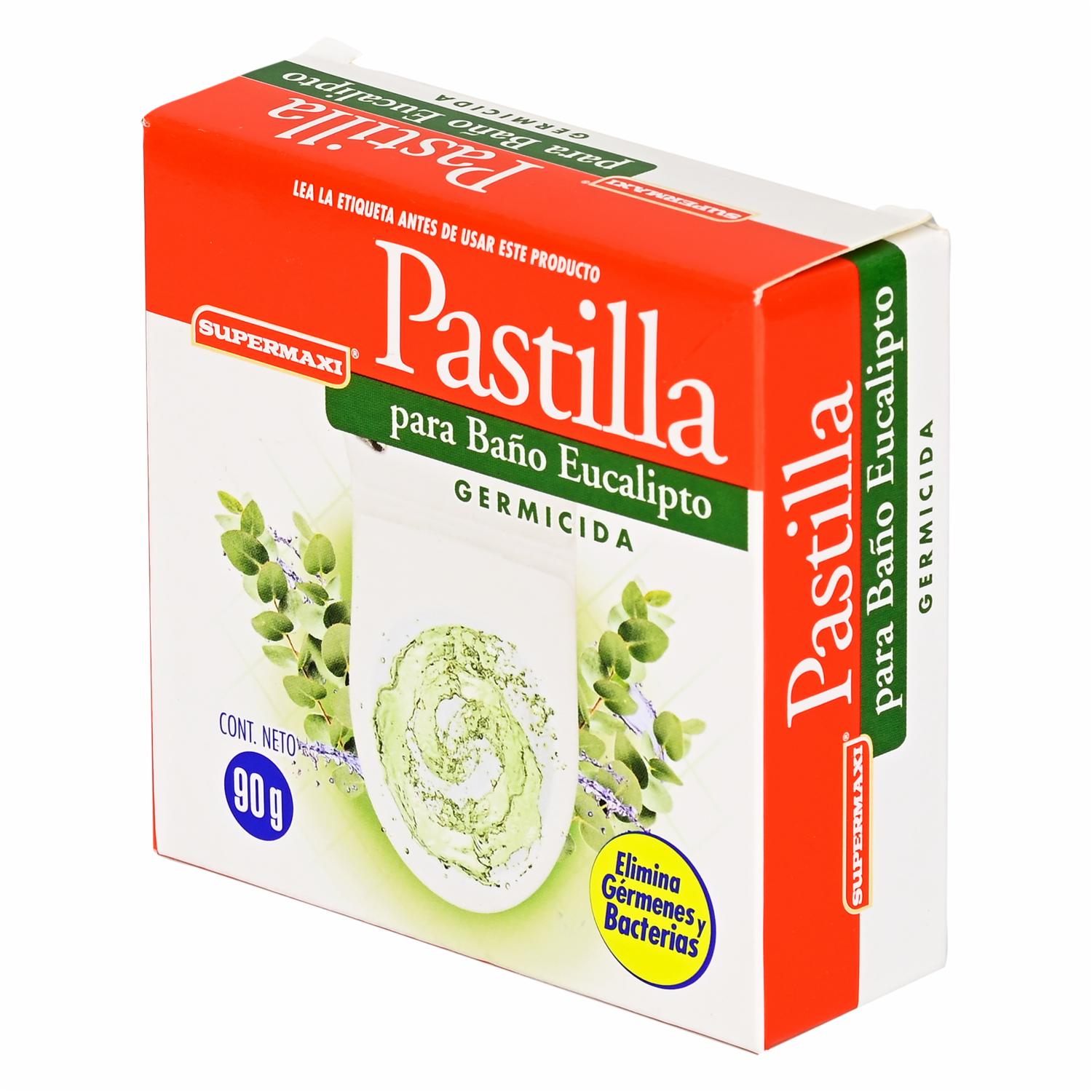 Pastilla Desinfectante Para Baño Fragancia A Eucalipto SUPERMAXI 90 G