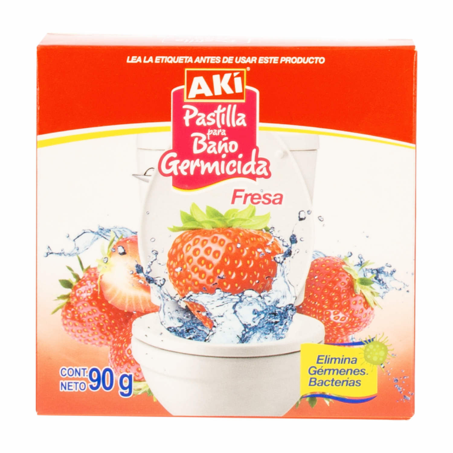 Pastilla Para Baño Fresa AKÍ 90 G