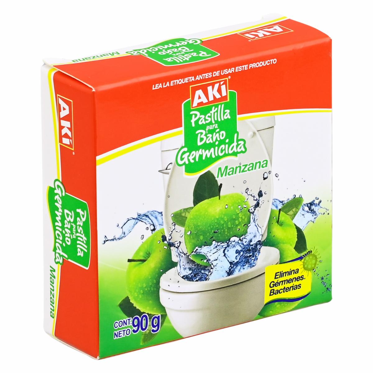 Pastilla Para Baño Manzana AKÍ 90 G