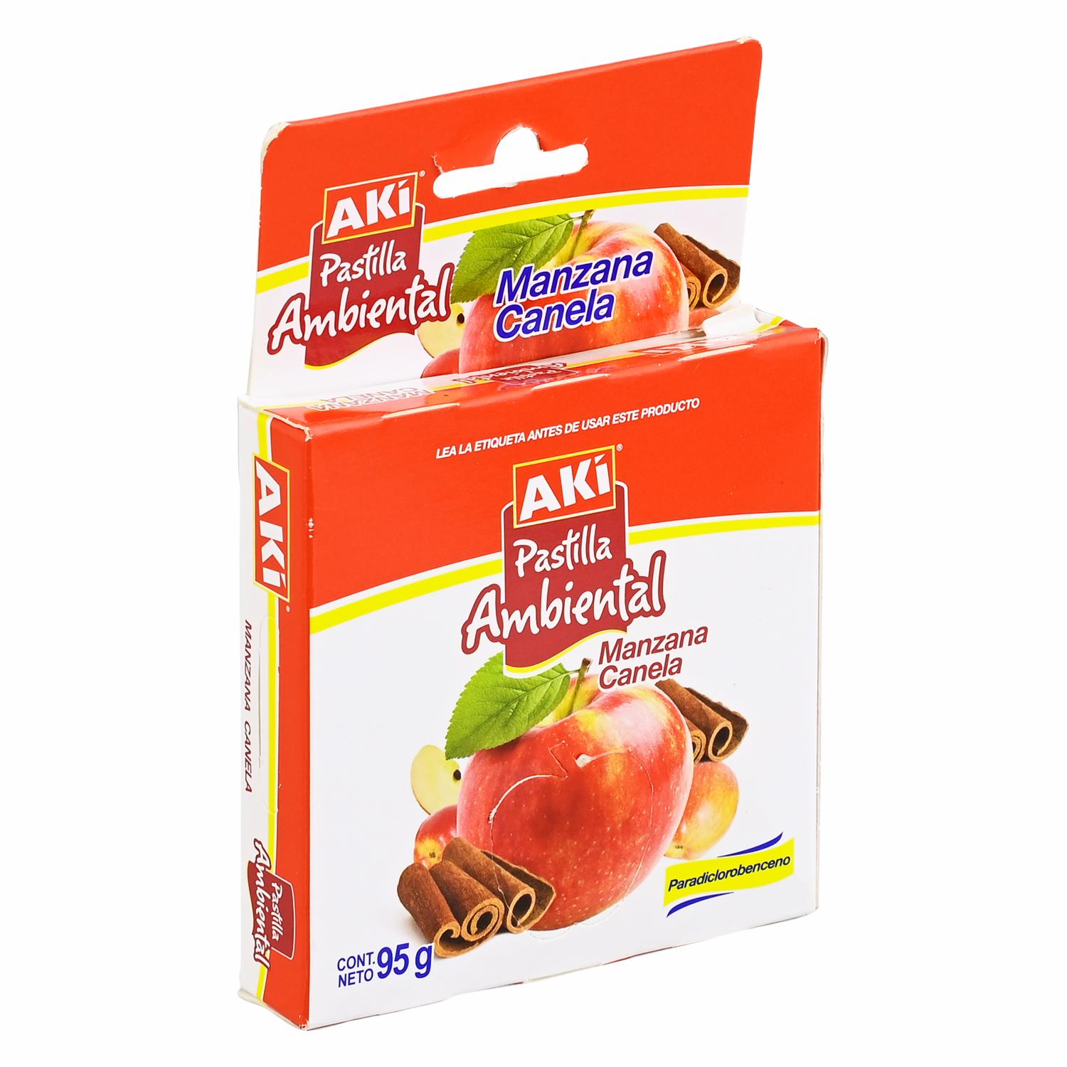 Pastilla Ambiental Manzana Canela AKÍ 95 G