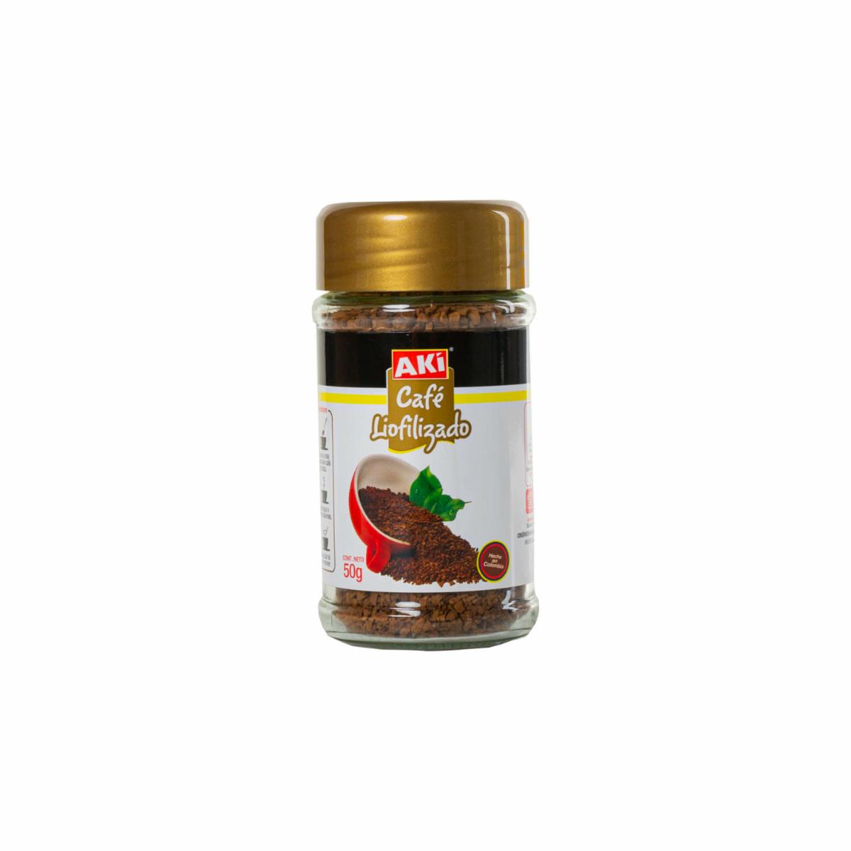 Café Instantáneo Liofilizado AKÍ 50 G