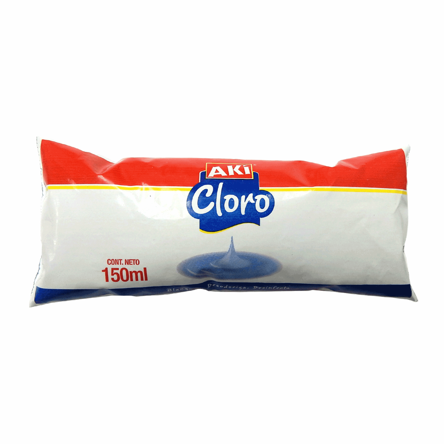 Cloro Líquido Blanquea Y Desinfecta AKÍ 150 Ml