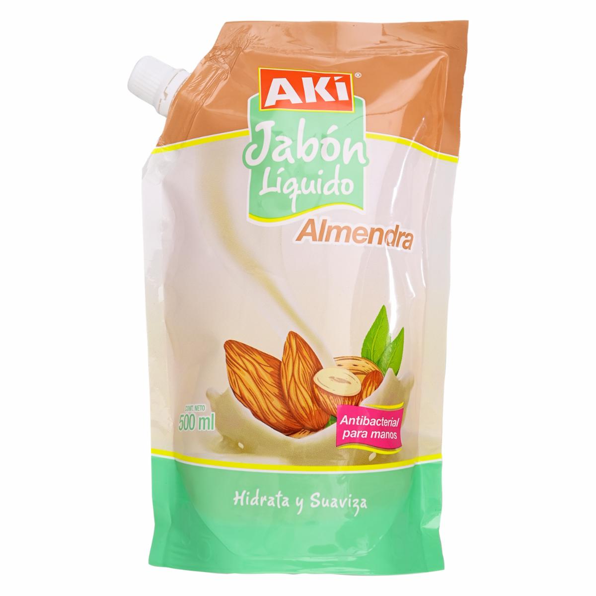 Jabón Antibacterial De Almendra Doy Pack AKÍ 500 Ml