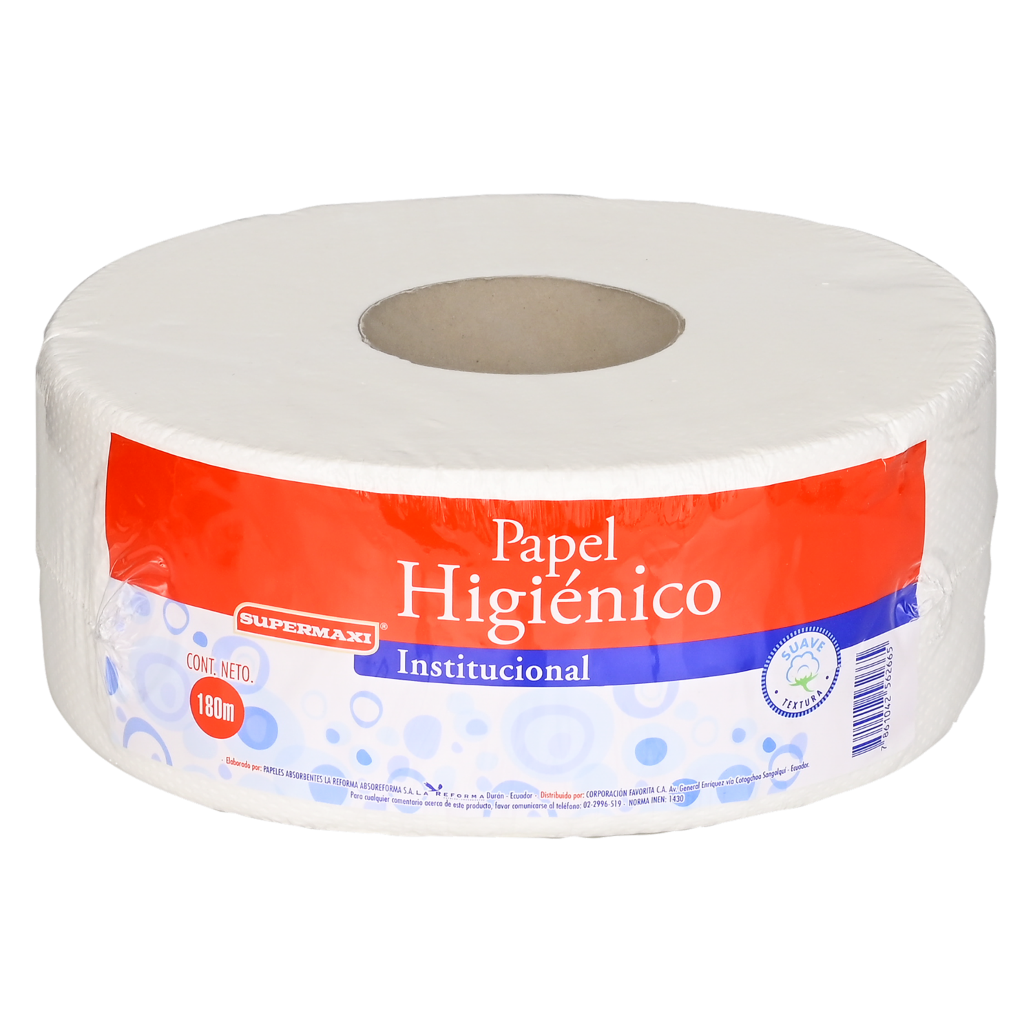 Papel Higiénico Institucional XL SUPERMAXI 180 Metros